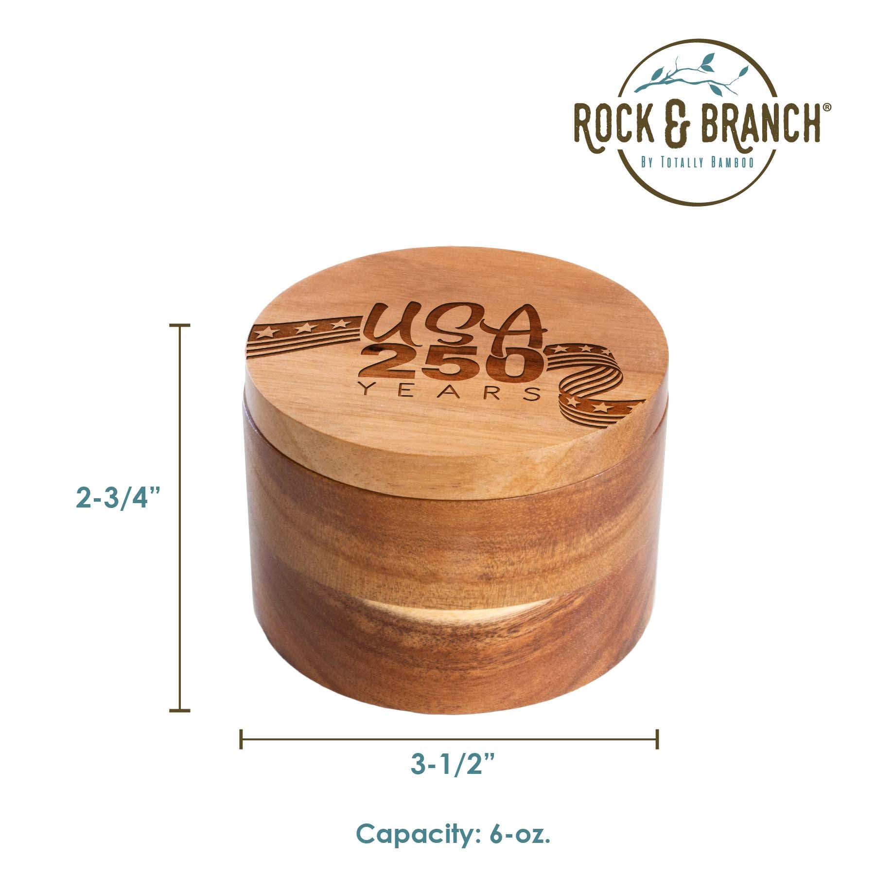 totally-bamboo-rock-branch-usa-250th-anniversary-acacia-salt-cellar image 5