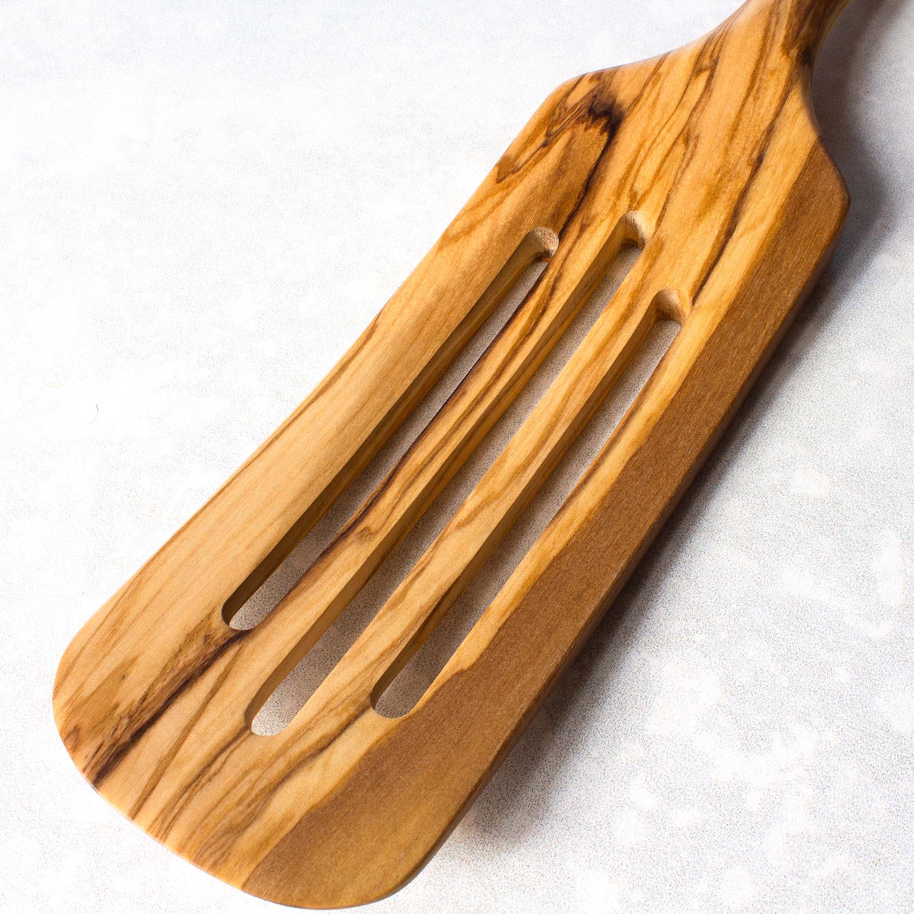 totally-bamboo-rock-branch-olive-wood-slotted-spurtle image 4