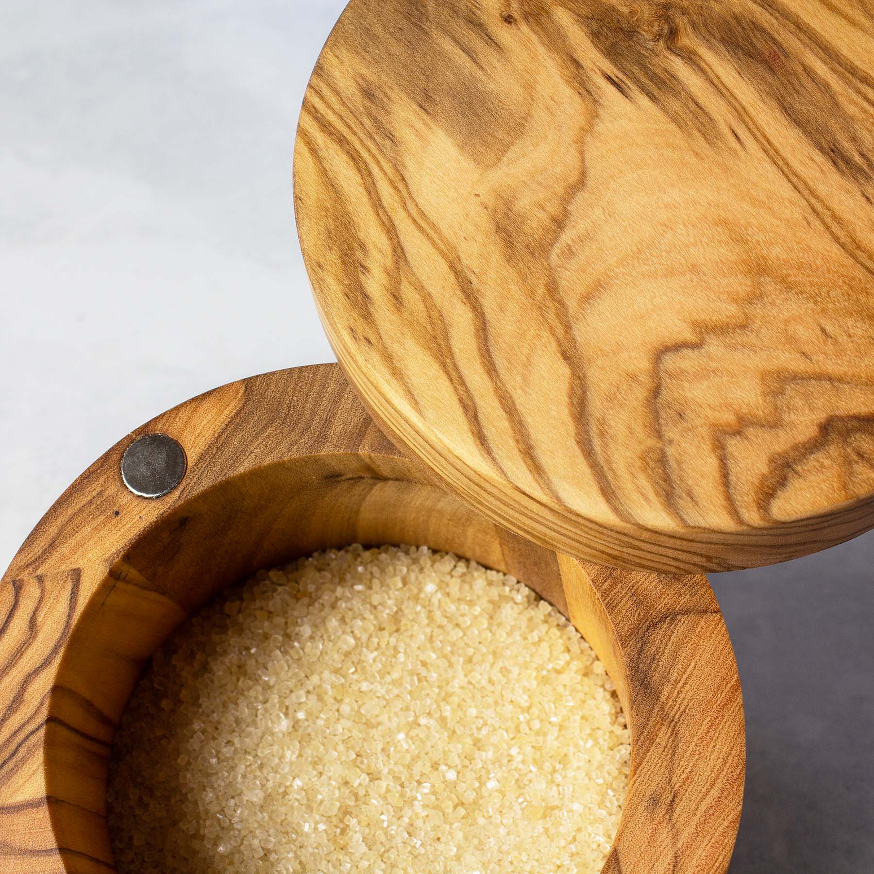 totally-bamboo-rock-branch-olive-wood-angled-salt-cellar image 4