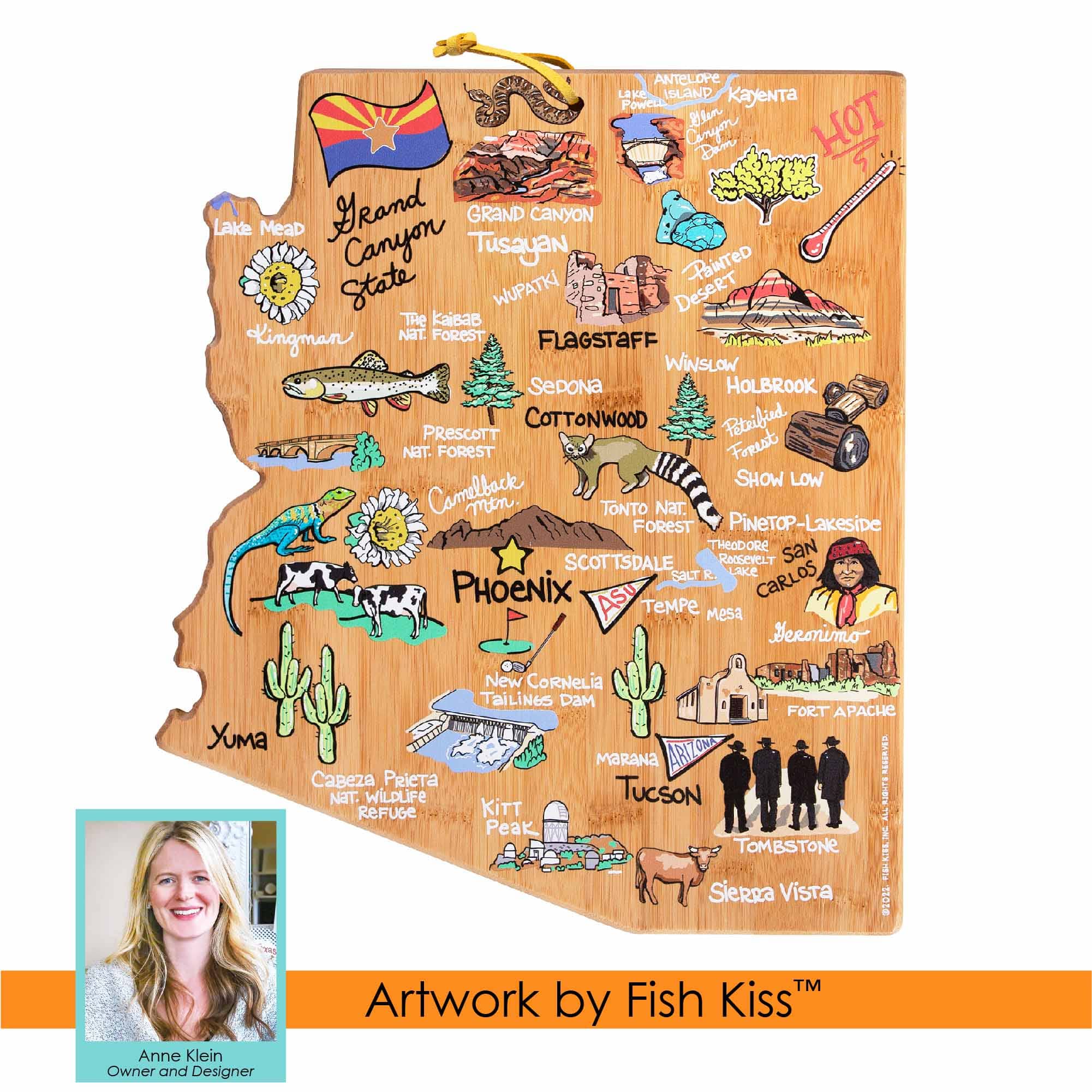 totally-bamboo-arizona-state-shaped-cutting-board-with-fish-kiss-artwork image 7