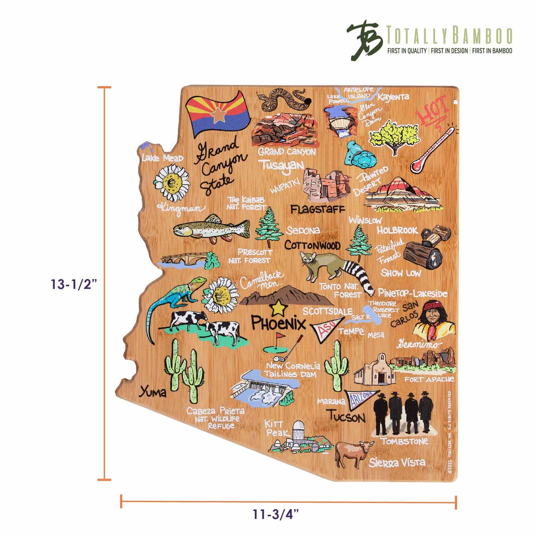 totally-bamboo-arizona-state-shaped-cutting-board-with-fish-kiss-artwork image 8