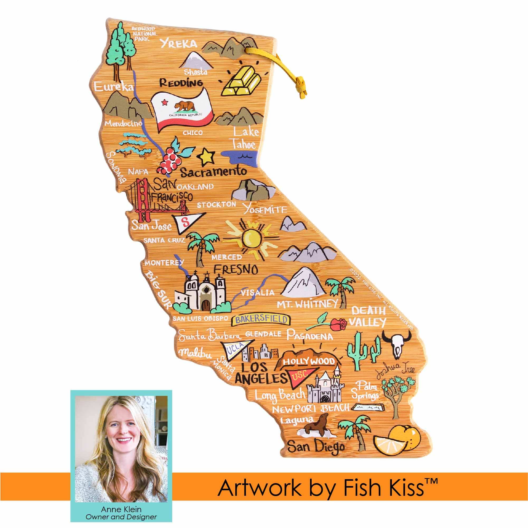 totally-bamboo-california-state-shaped-cutting-board-with-artwork-by-fish-kiss image 7