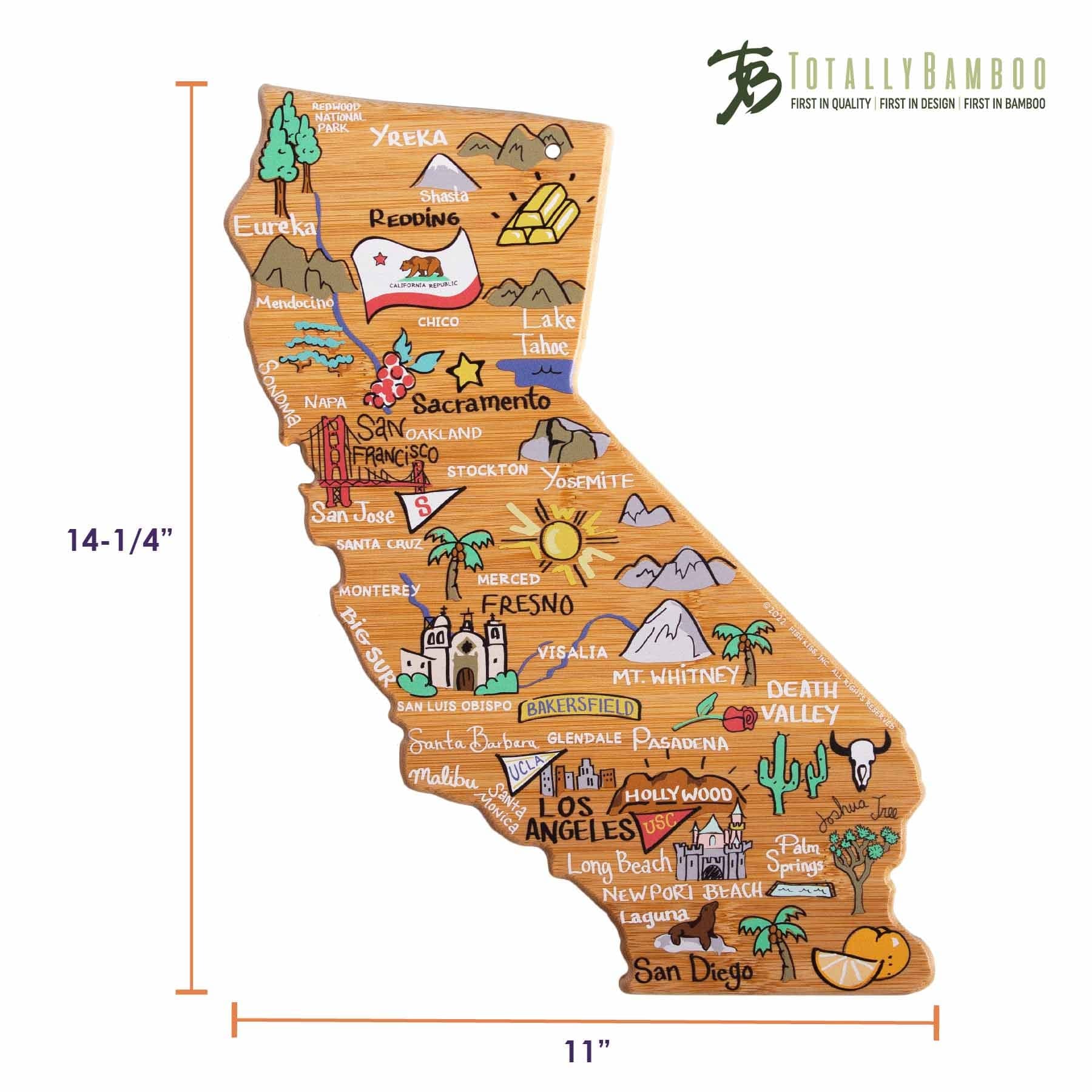 totally-bamboo-california-state-shaped-cutting-board-with-artwork-by-fish-kiss image 8
