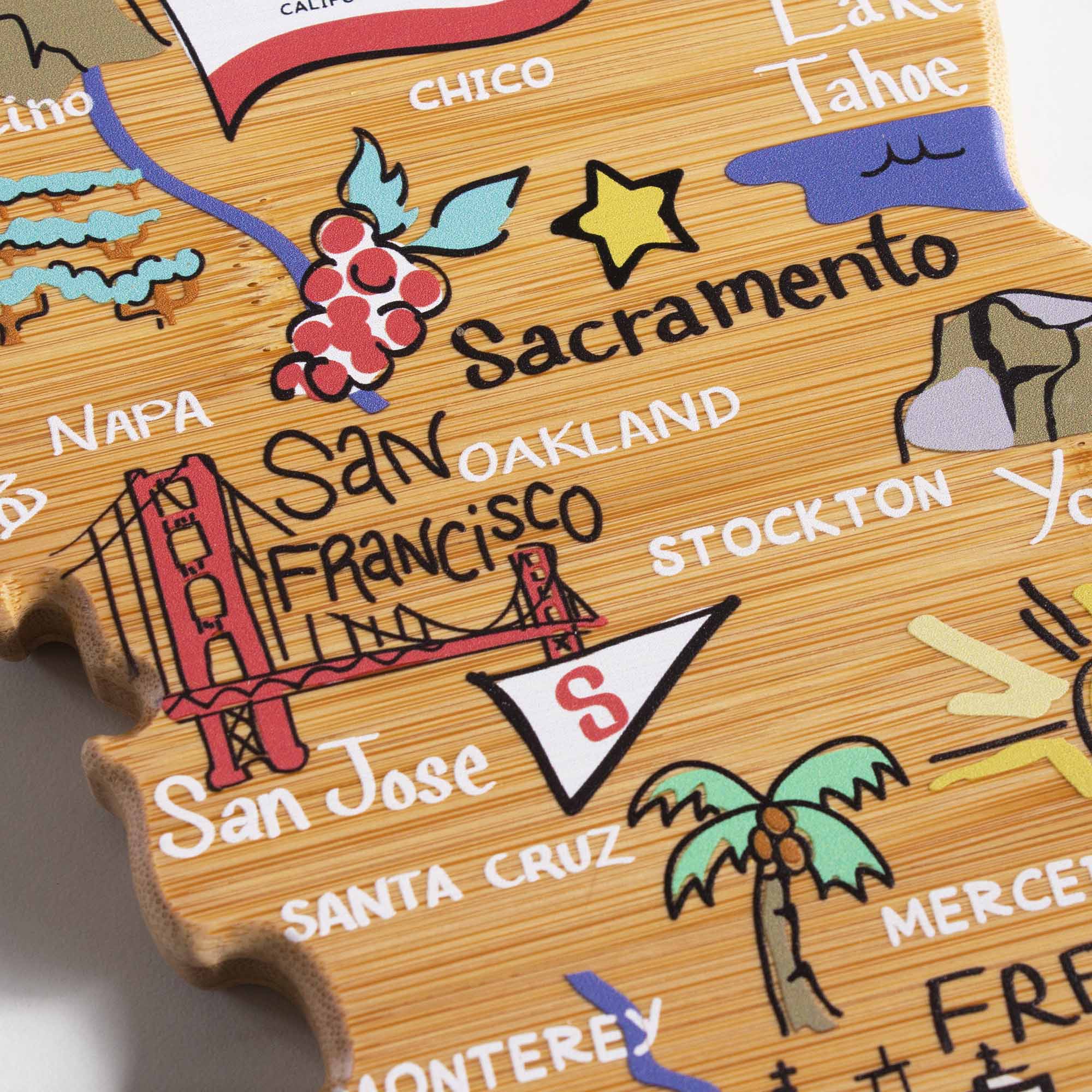 totally-bamboo-california-state-shaped-cutting-board-with-artwork-by-fish-kiss image 5