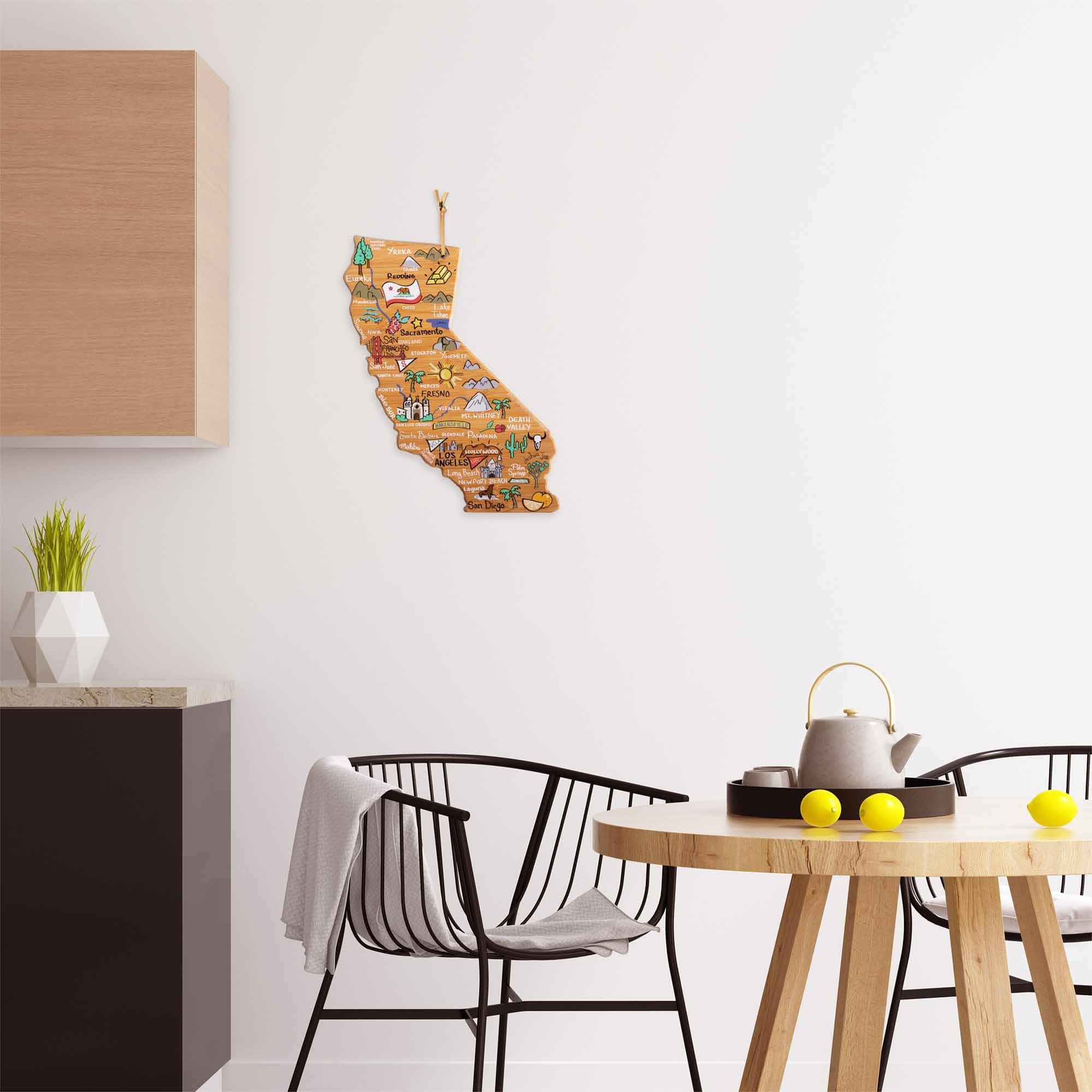 totally-bamboo-california-state-shaped-cutting-board-with-artwork-by-fish-kiss image 3