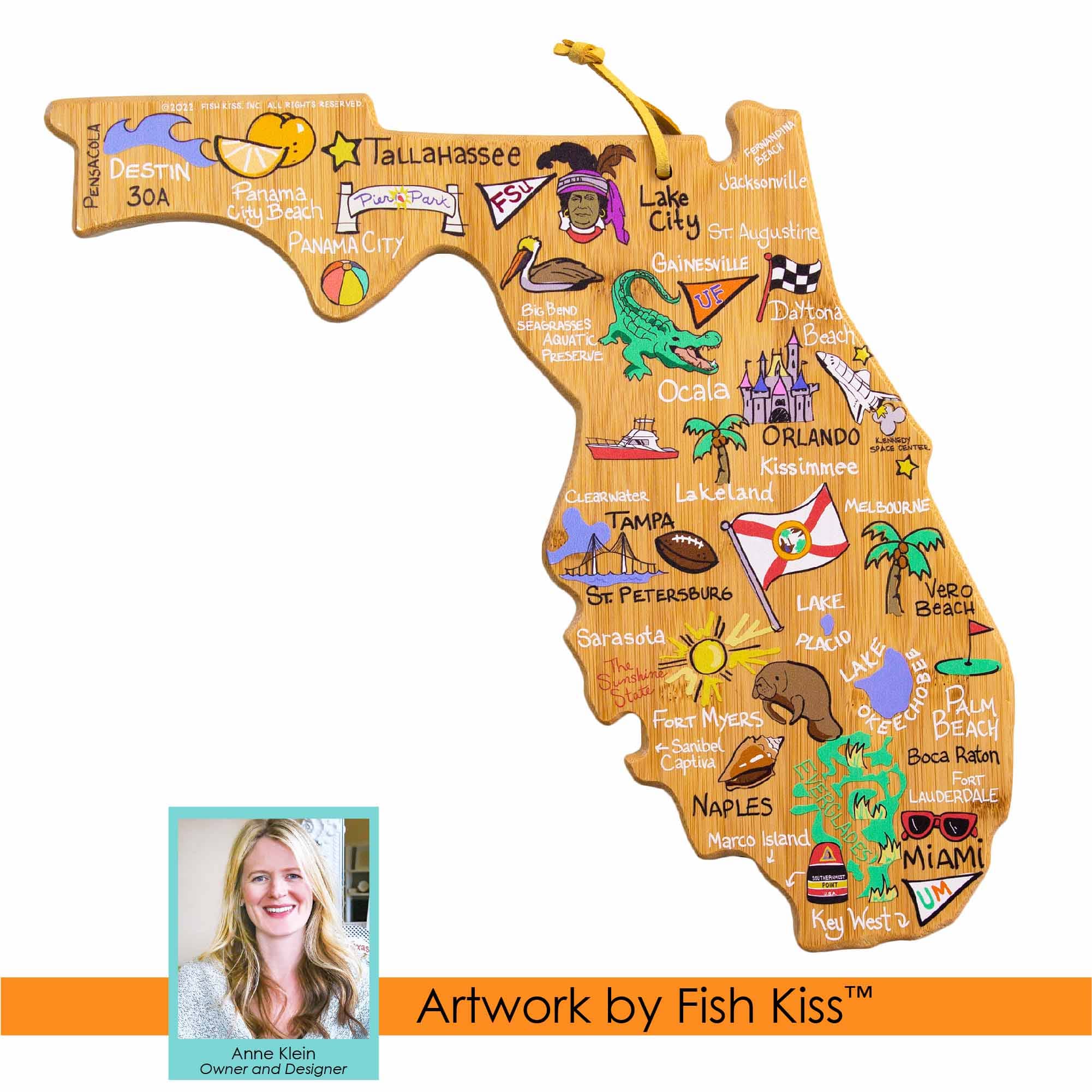 totally-bamboo-florida-cutting-board-with-artwork-by-fish-kiss image 7