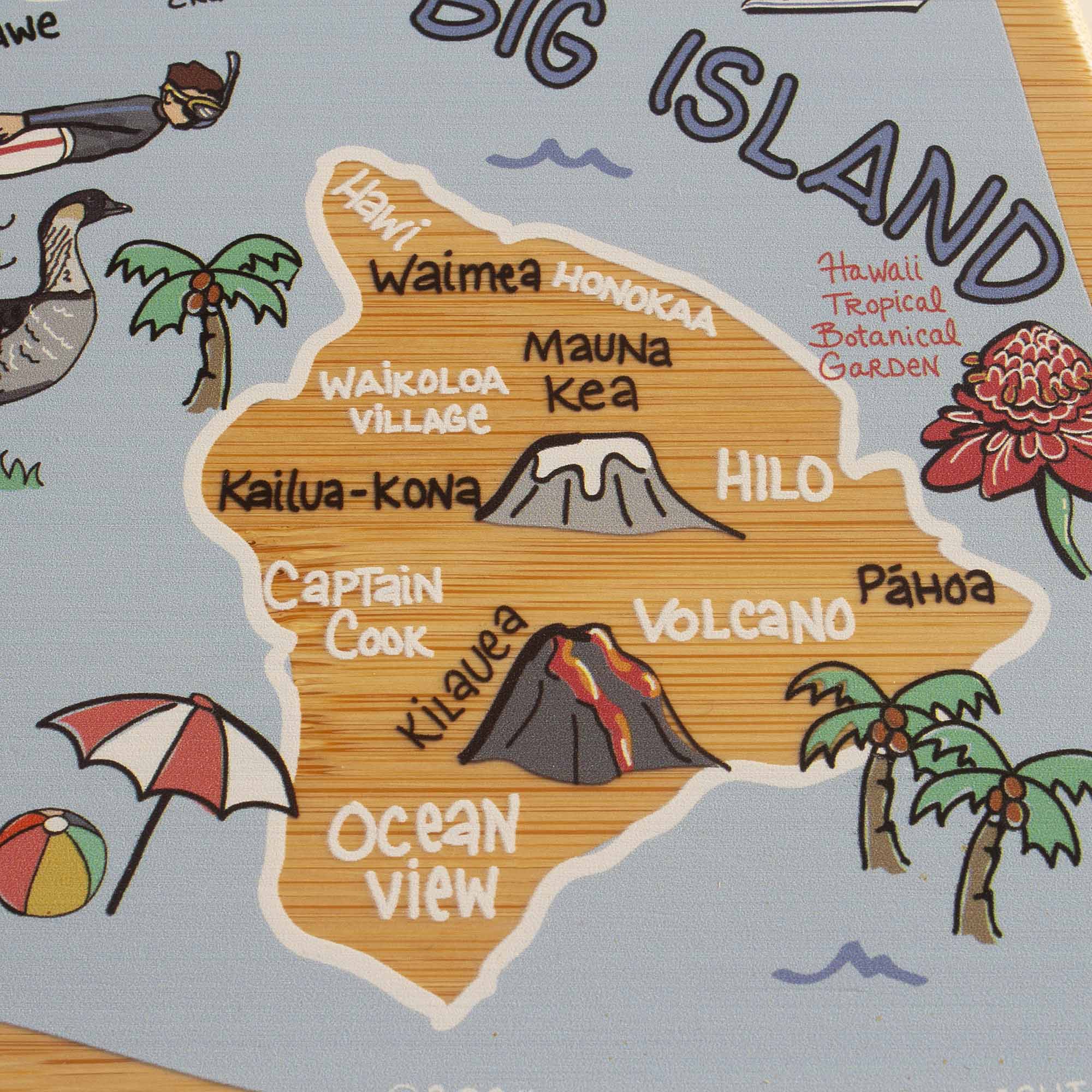 totally-bamboo-hawaiian-islands-fish-kiss-cutting-board-with-artwork image 6