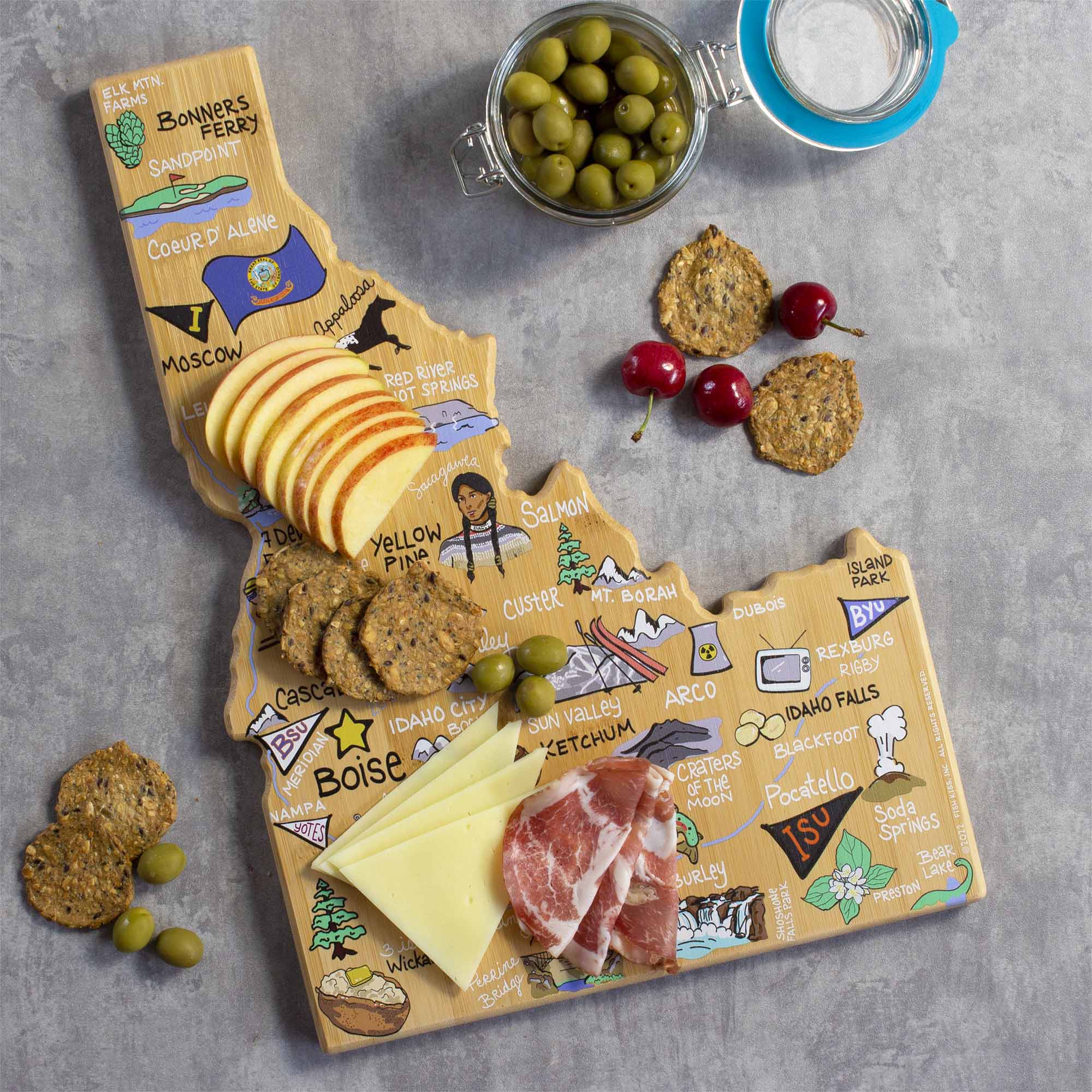 totally-bamboo-idaho-cutting-board-with-artwork-by-fish-kiss image 2