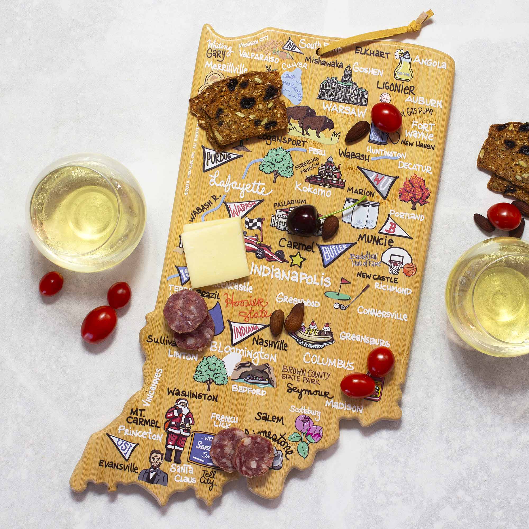 totally-bamboo-indiana-cutting-board-with-artwork-by-fish-kiss image 2