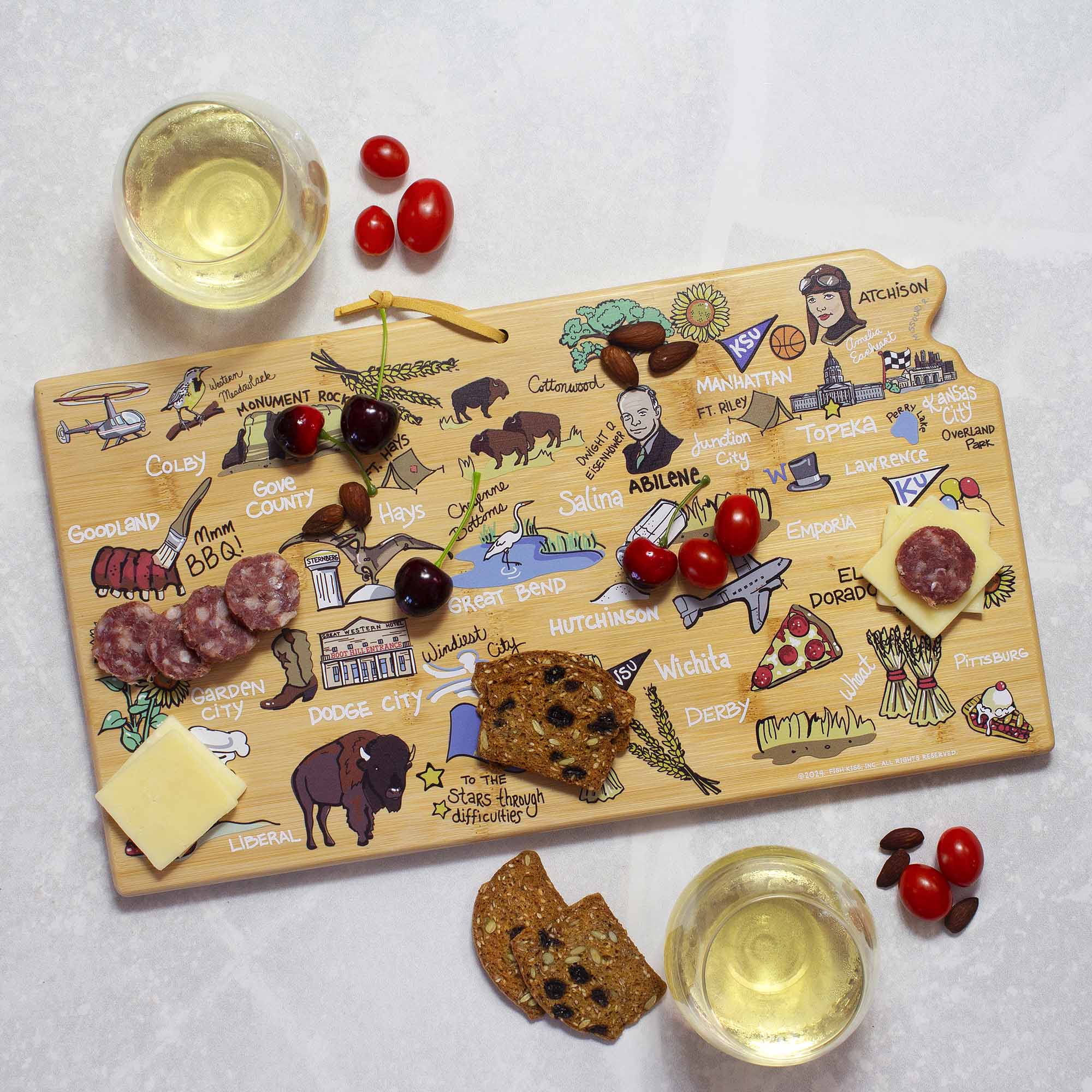 totally-bamboo-kansas-cutting-board-with-artwork-by-fish-kiss image 2