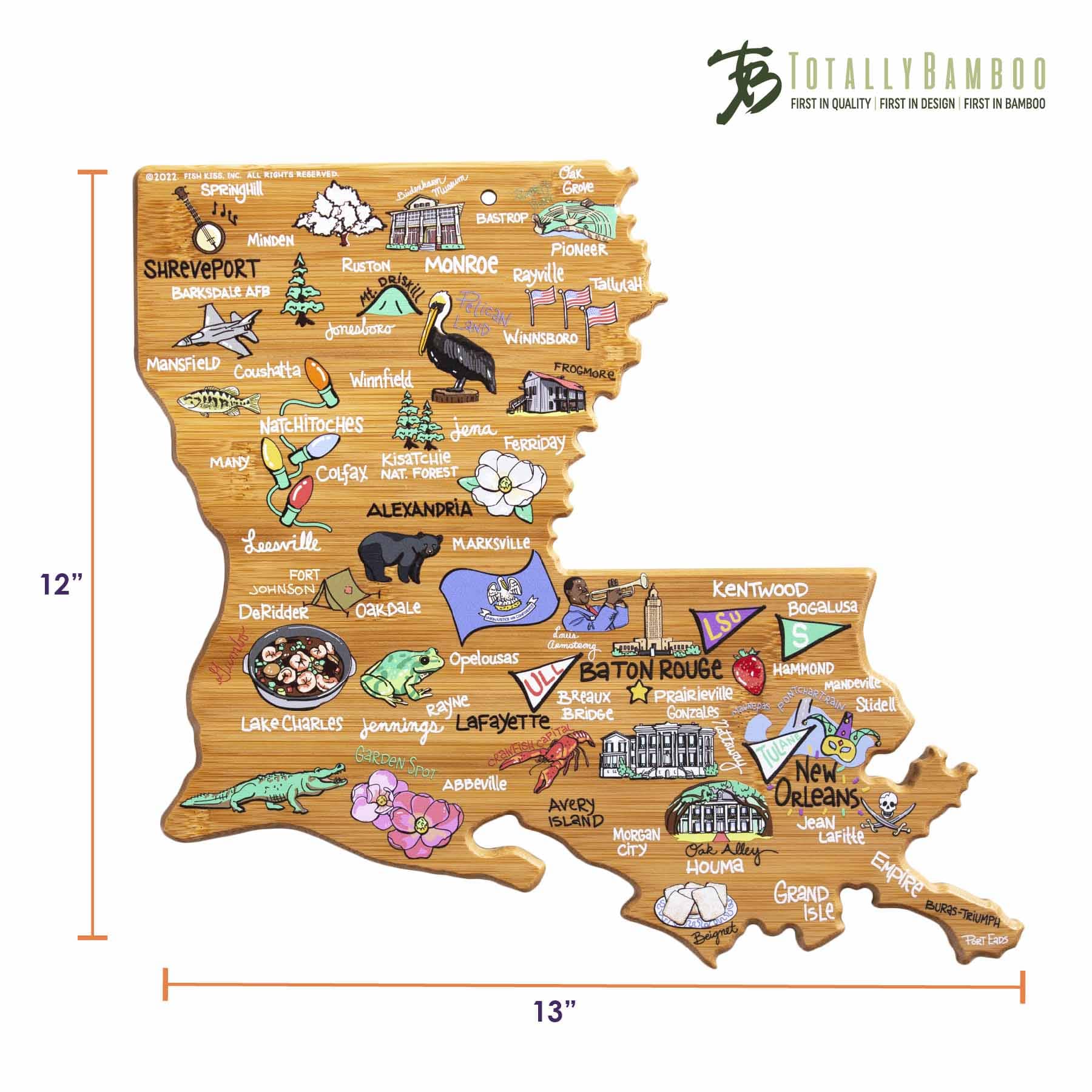 totally-bamboo-louisiana-state-shaped-cutting-board-with-fish-kiss-artwork-by-an image 8