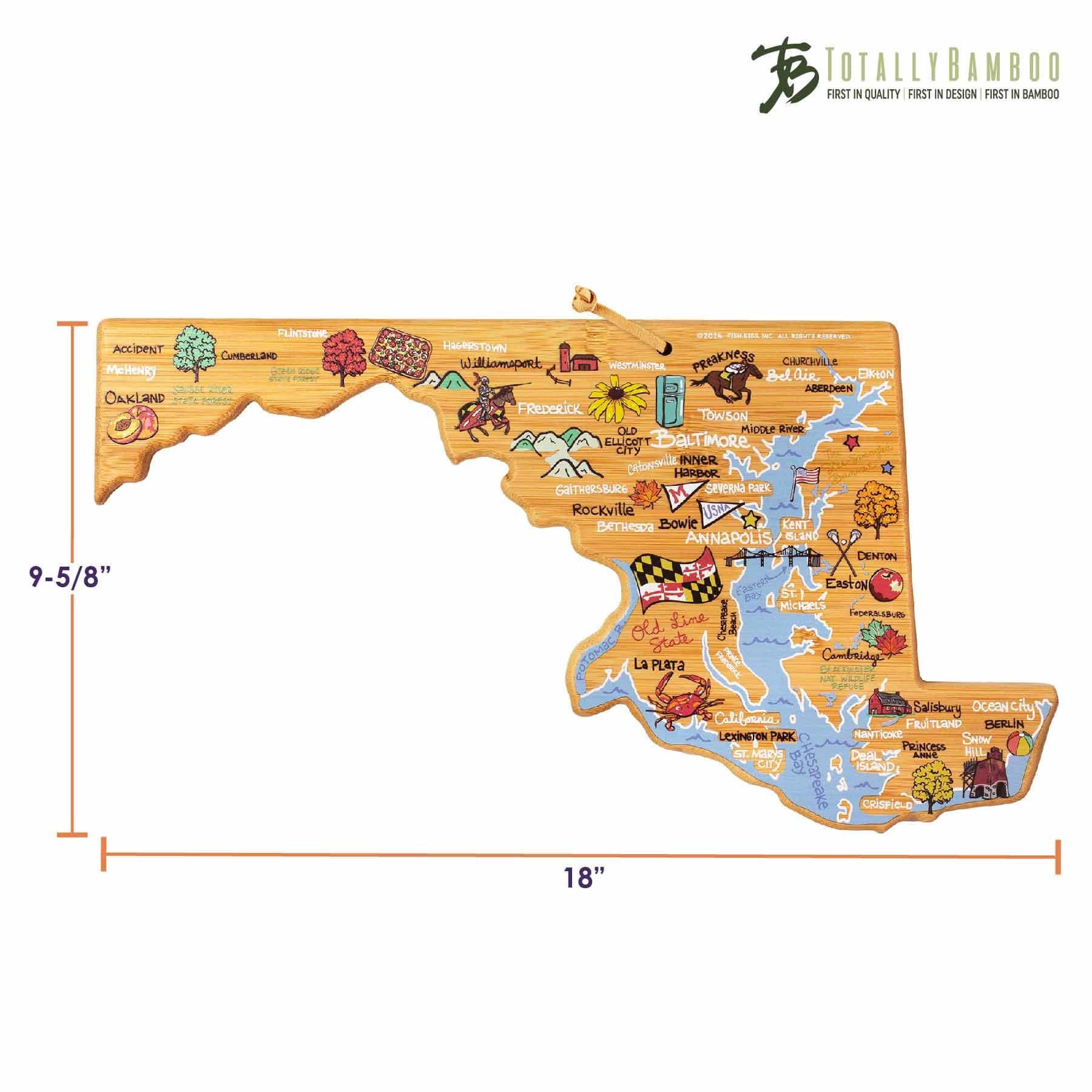 totally-bamboo-maryland-cutting-board-with-artwork-by-fish-kiss image 7