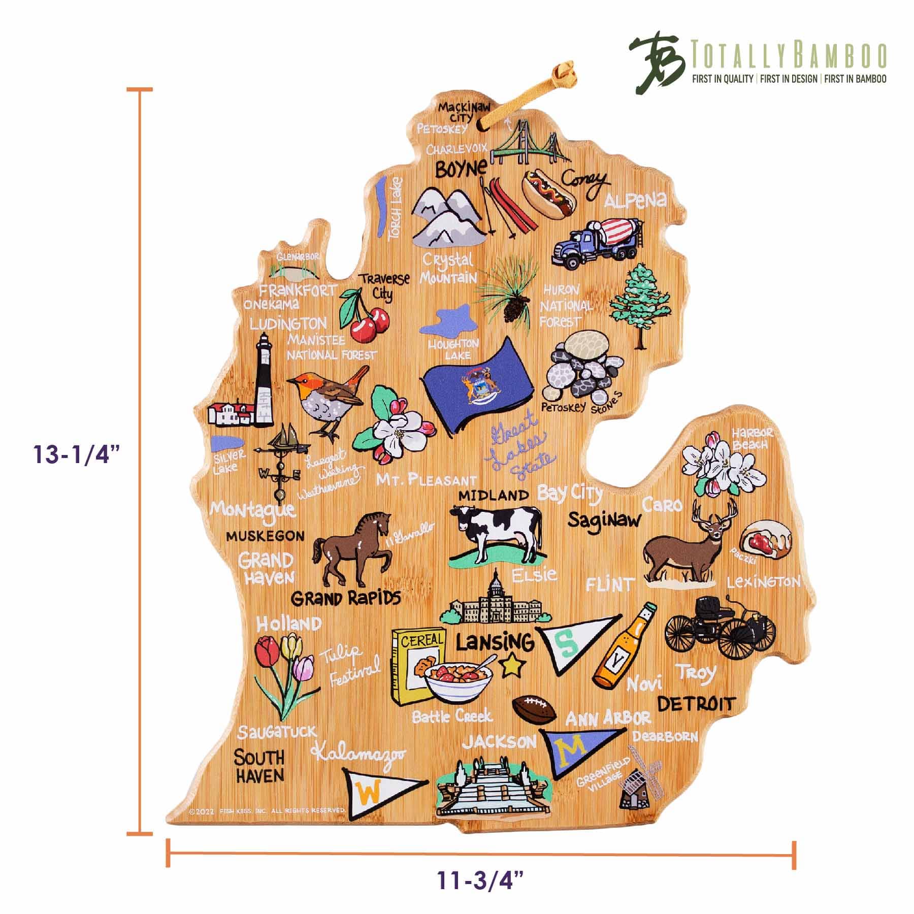 totally-bamboo-michigan-mitten-cutting-board-with-artwork-by-fish-kiss image 8