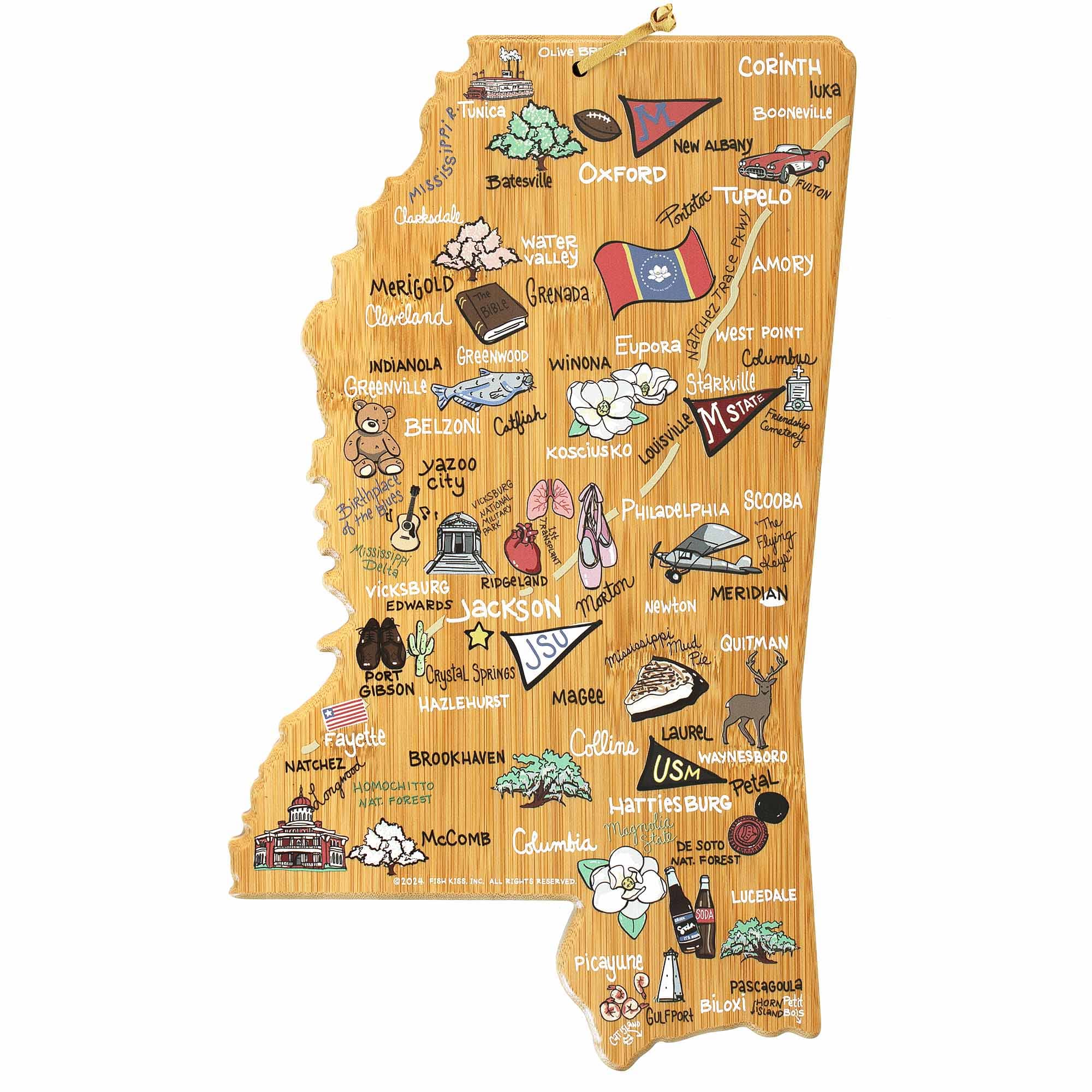 totally-bamboo-mississippi-cutting-board-with-artwork-by-fish-kiss image 1