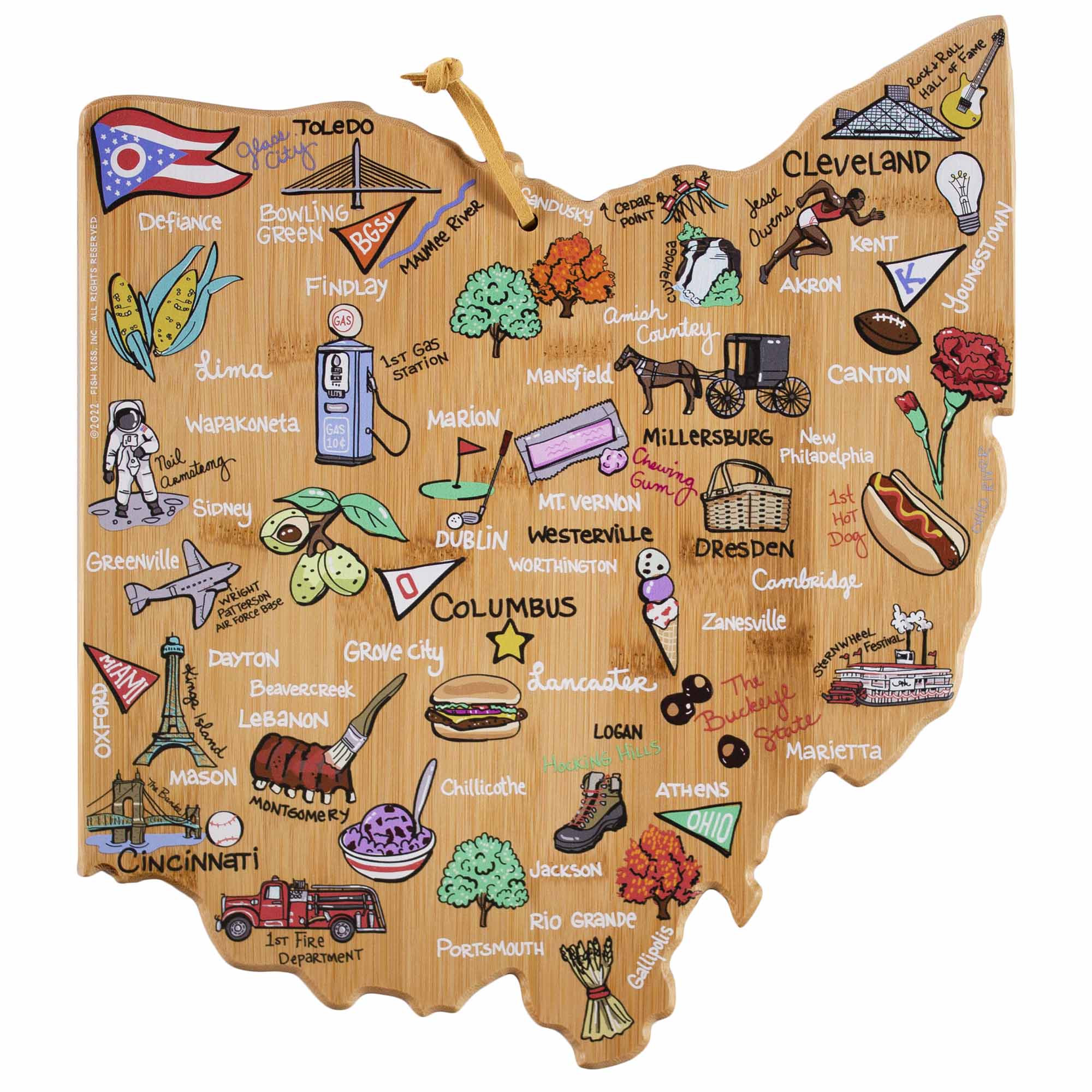 totally-bamboo-ohio-cutting-board-with-artwork-by-fish-kiss image 1