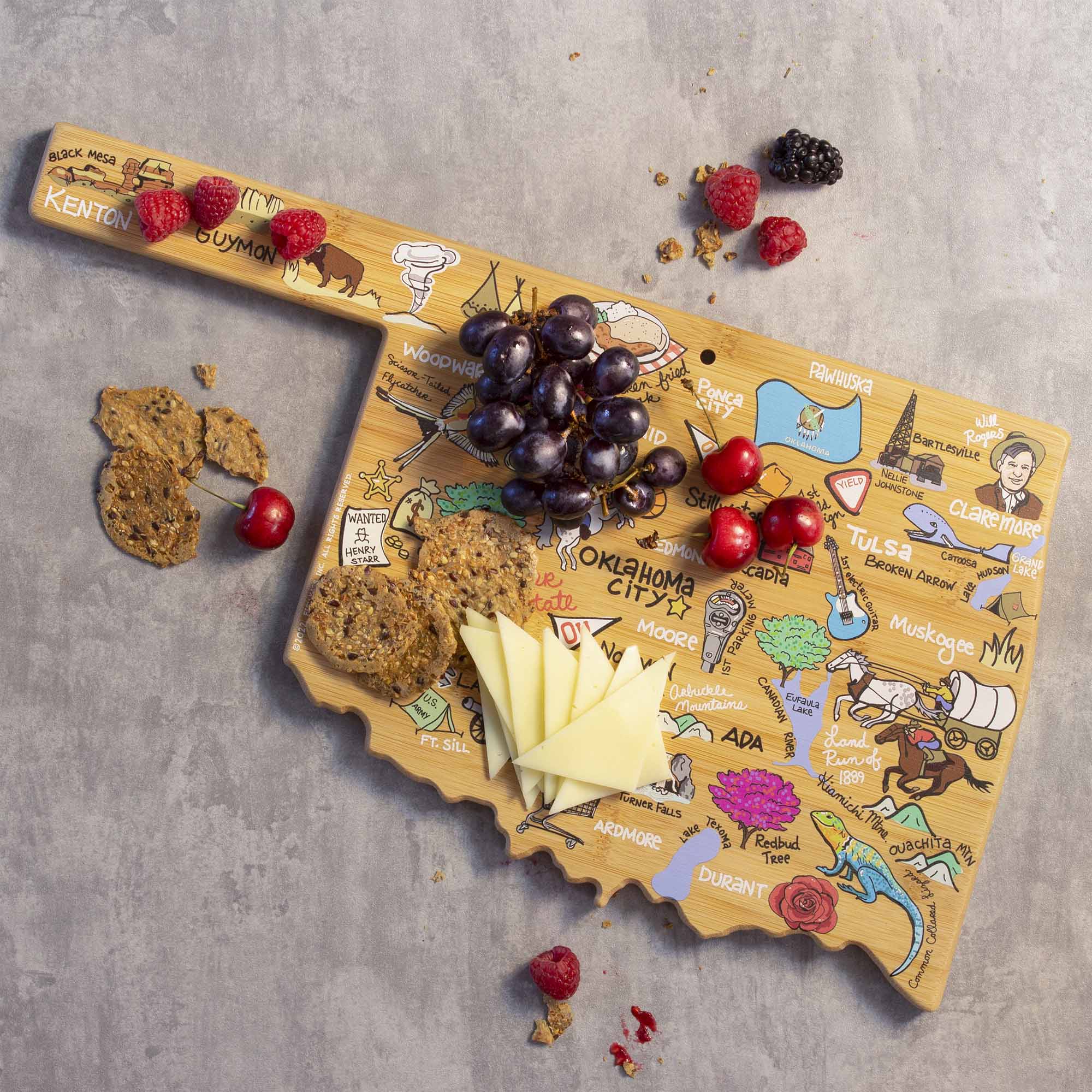 totally-bamboo-oklahoma-cutting-board-with-artwork-by-fish-kiss image 2