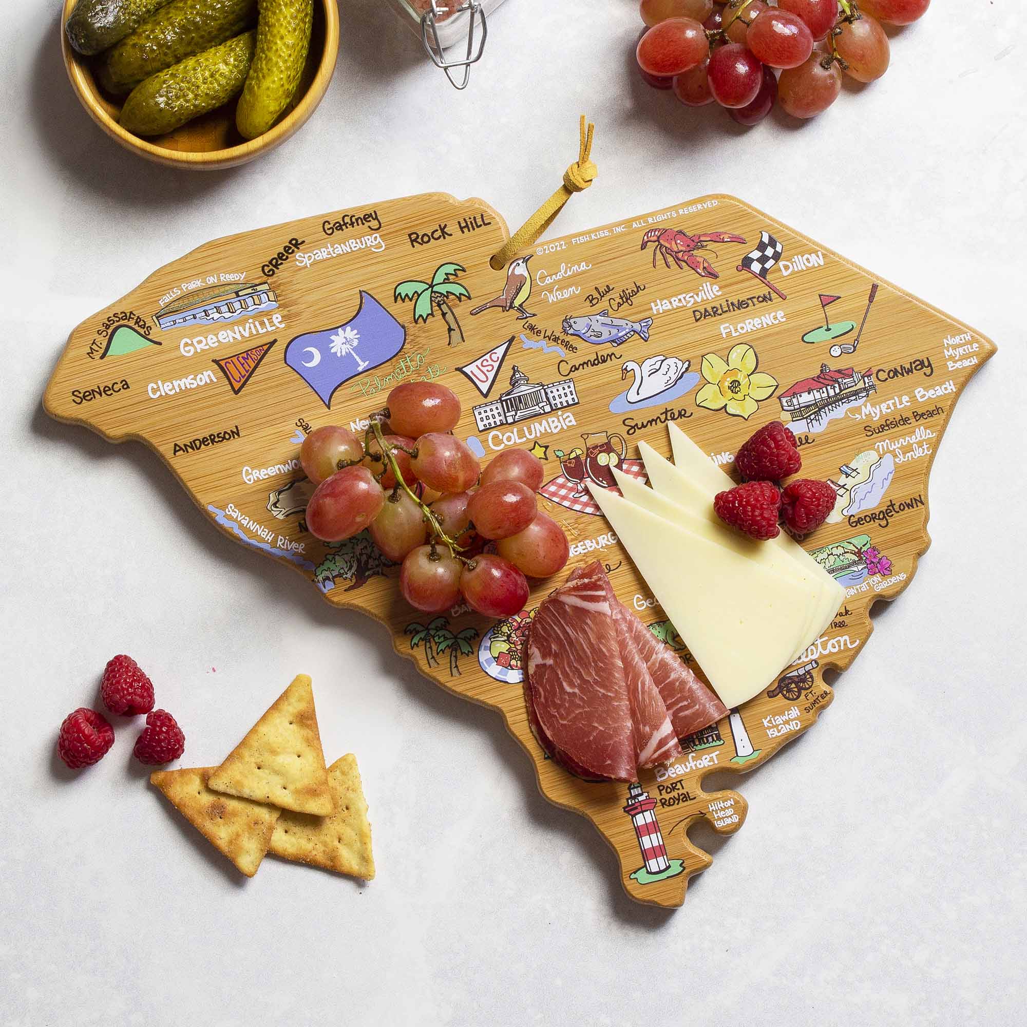 totally-bamboo-south-carolina-cutting-board-with-artwork-by-fish-kiss image 2
