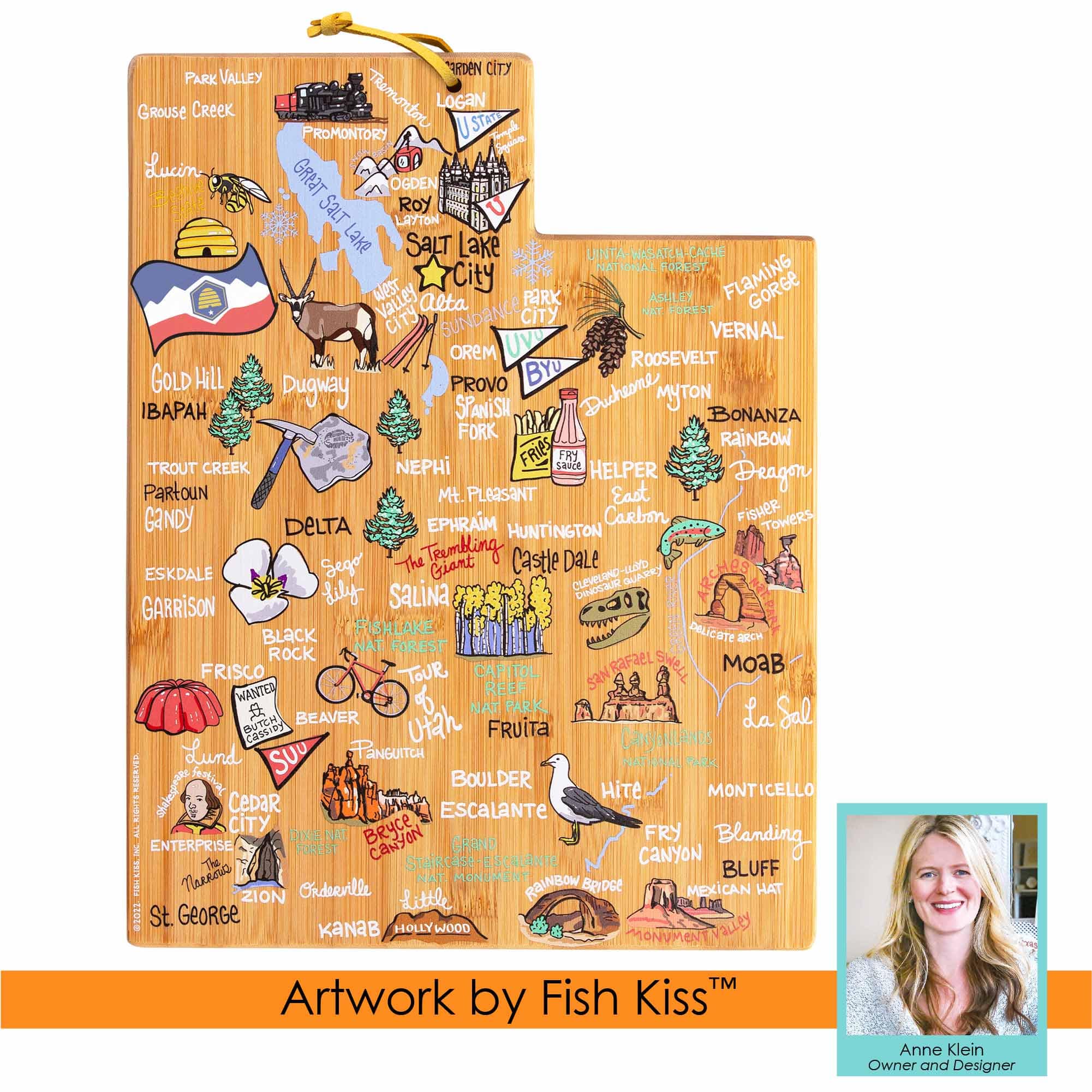 totally-bamboo-utah-cutting-board-with-artwork-by-fish-kiss image 7