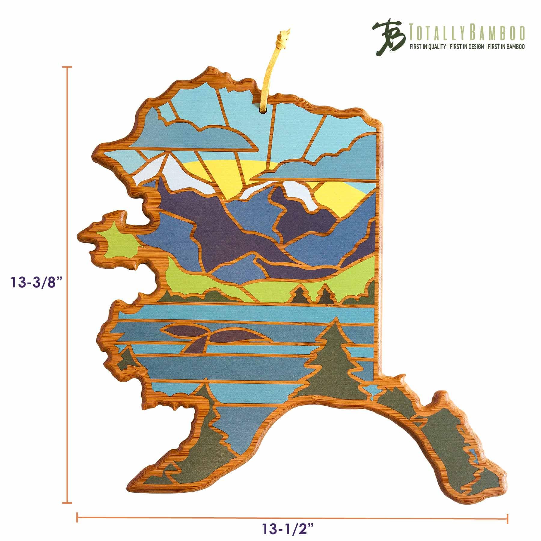 totally-bamboo-alaska-state-shaped-cutting-board-with-summer-stokes-artwork-bamb image 8
