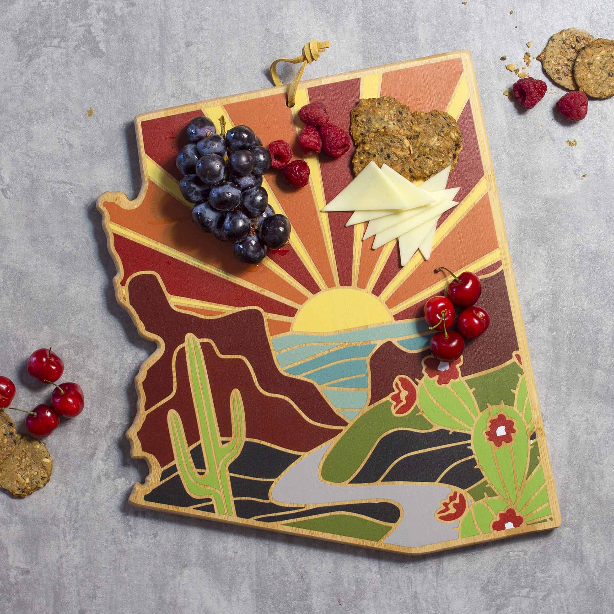 totally-bamboo-arizona-state-shaped-cutting-board-with-summer-stokes-artwork image 2
