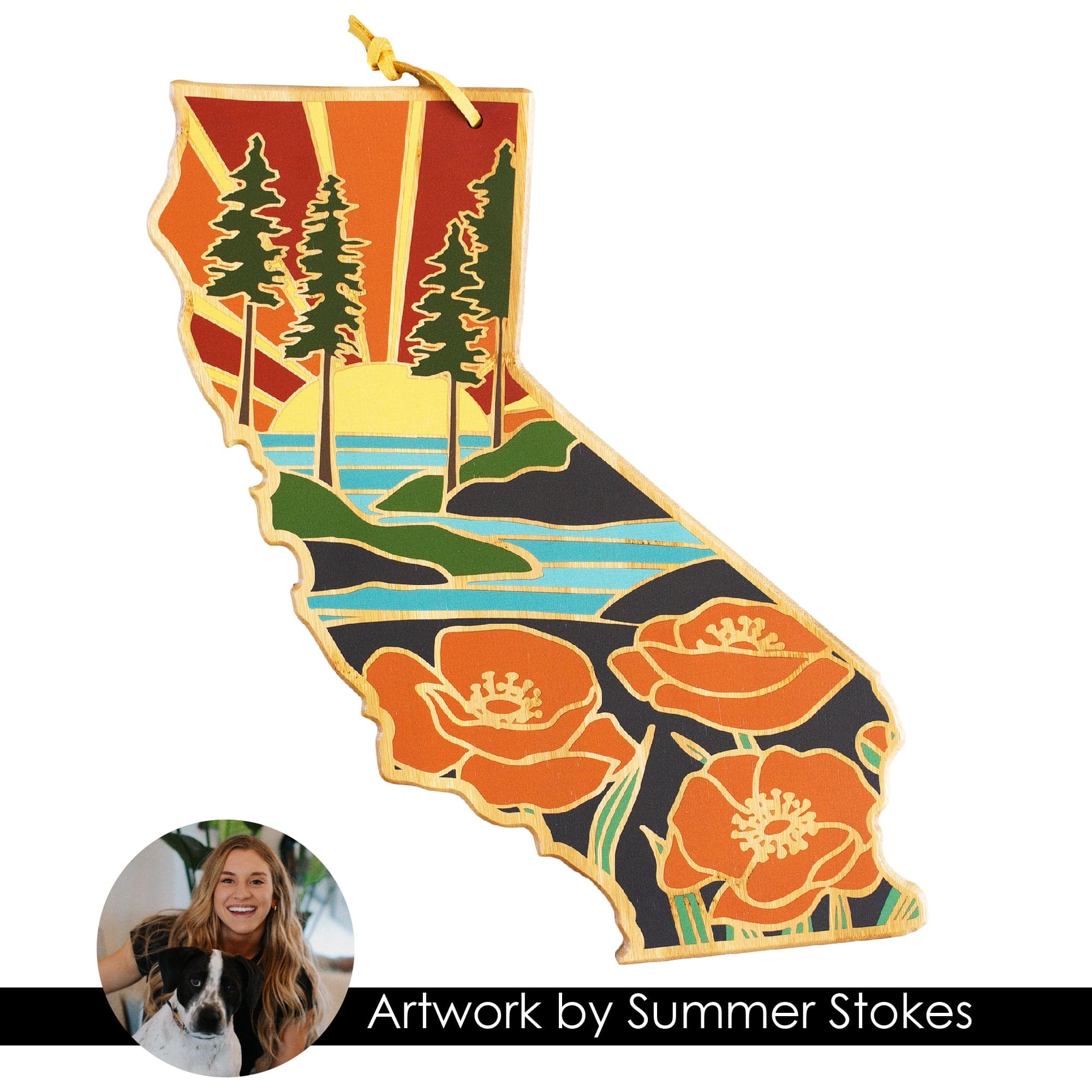 totally-bamboo-california-state-shaped-cutting-board-with-summer-stokes-artwork- image 6