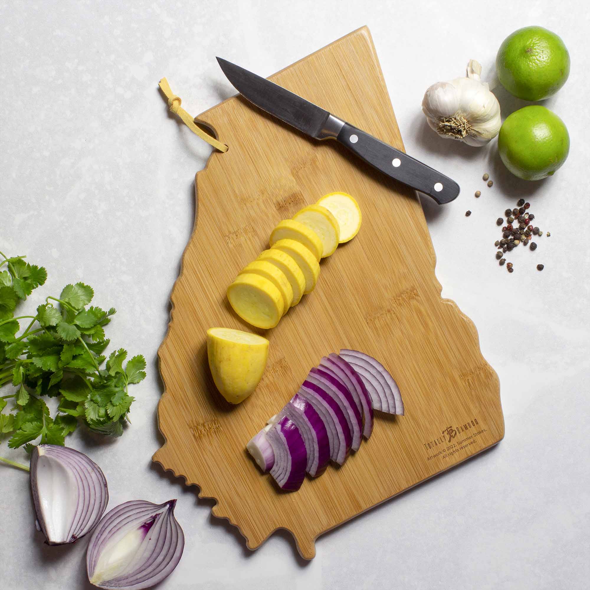 totally-bamboo-georgia-cutting-board-with-artwork-by-summer-stokes image 3