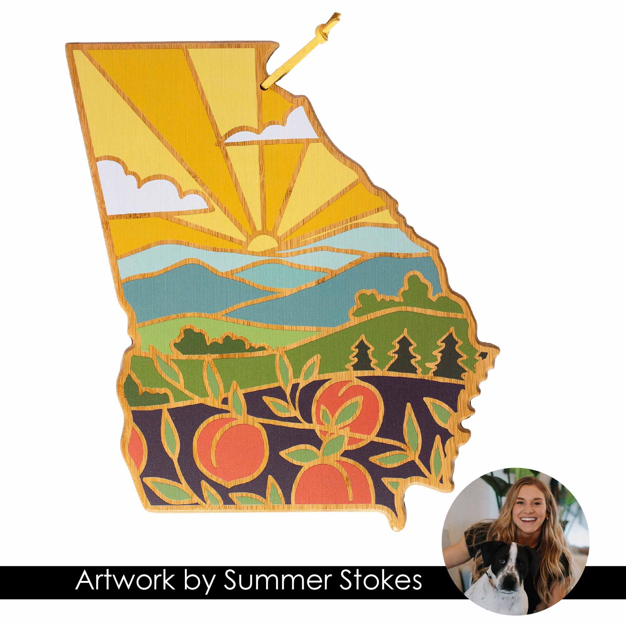 totally-bamboo-georgia-cutting-board-with-artwork-by-summer-stokes image 6