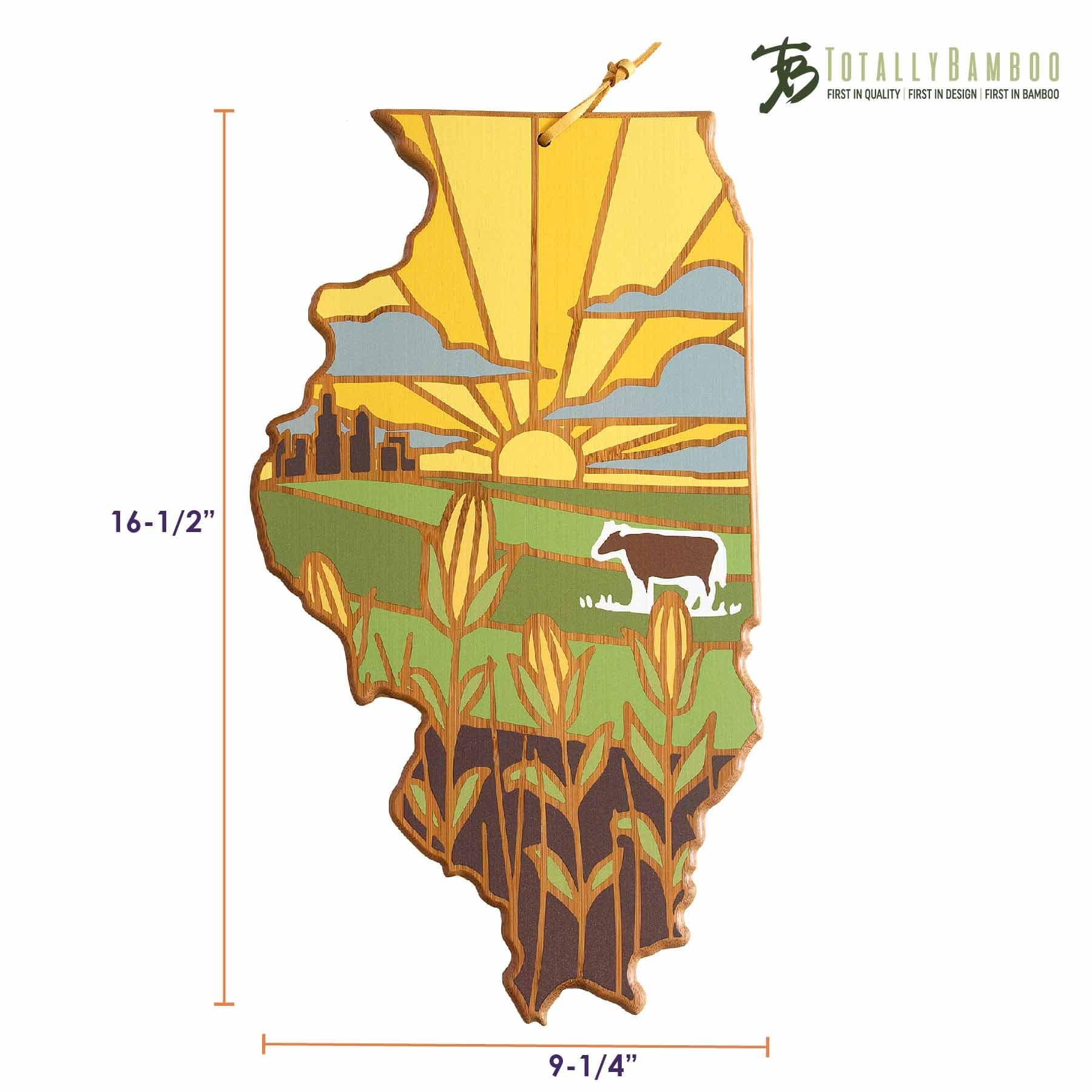 totally-bamboo-illinois-state-shaped-cutting-board-with-summer-stokes-artwork-ba image 8
