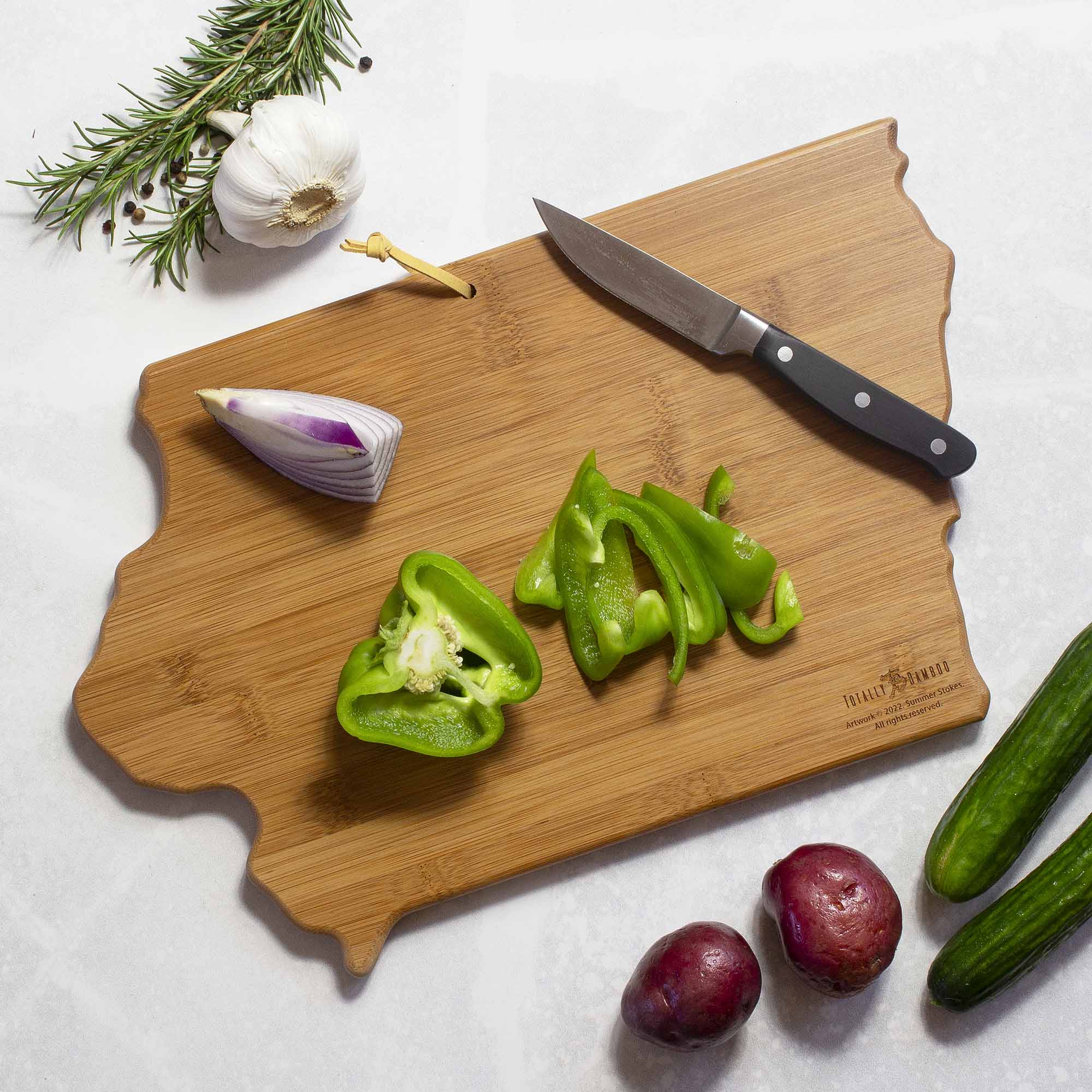 totally-bamboo-iowa-state-shaped-cutting-board-with-summer-stokes-artwork image 3
