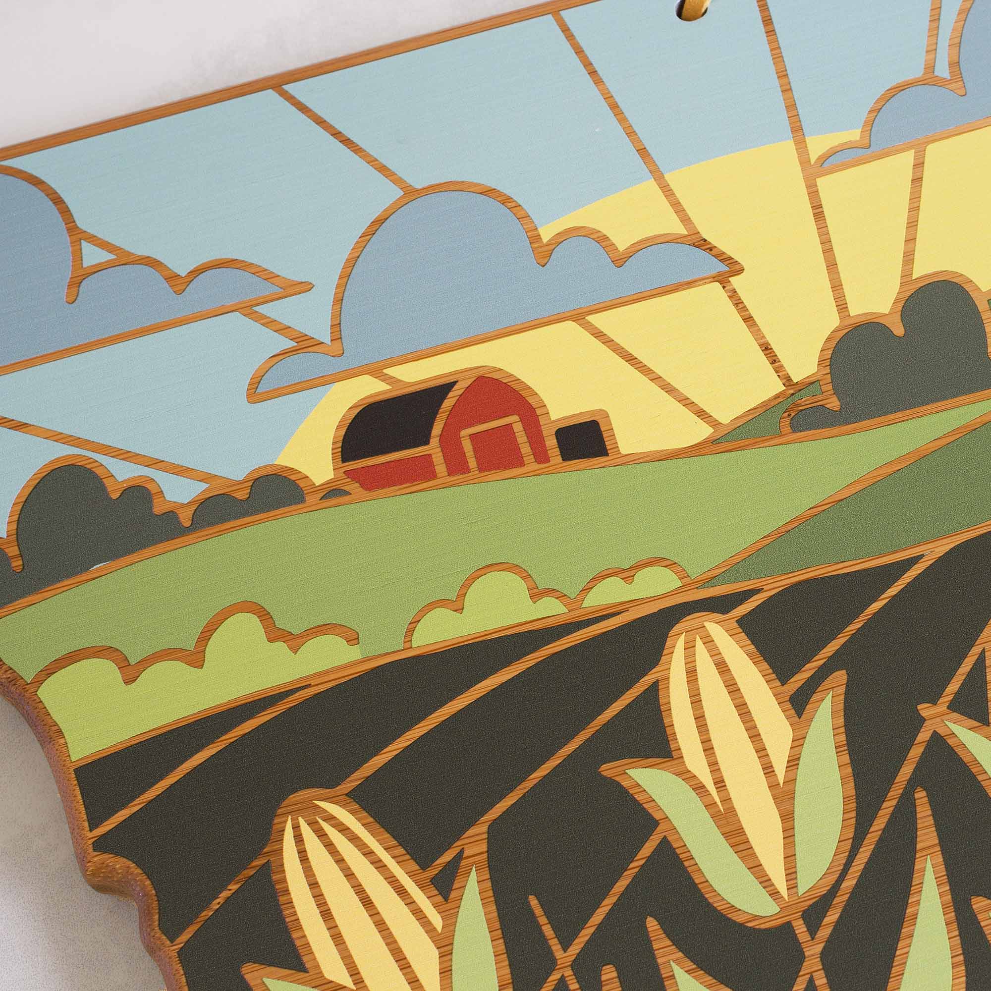 totally-bamboo-iowa-state-shaped-cutting-board-with-summer-stokes-artwork image 6
