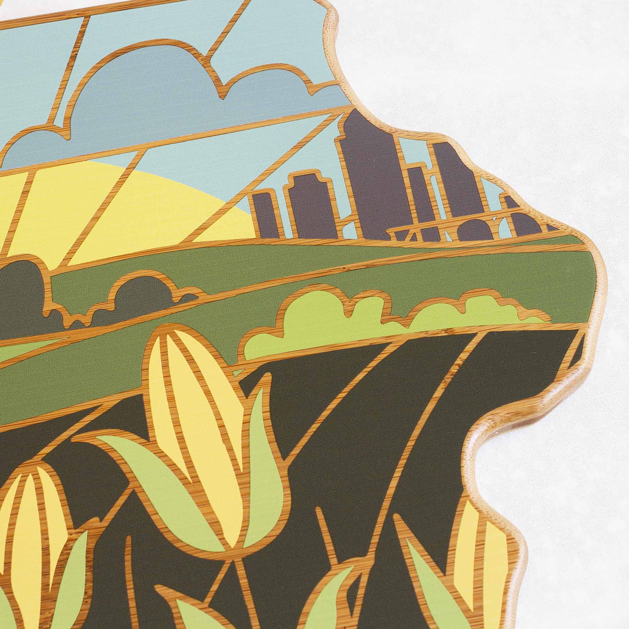 totally-bamboo-iowa-state-shaped-cutting-board-with-summer-stokes-artwork image 5