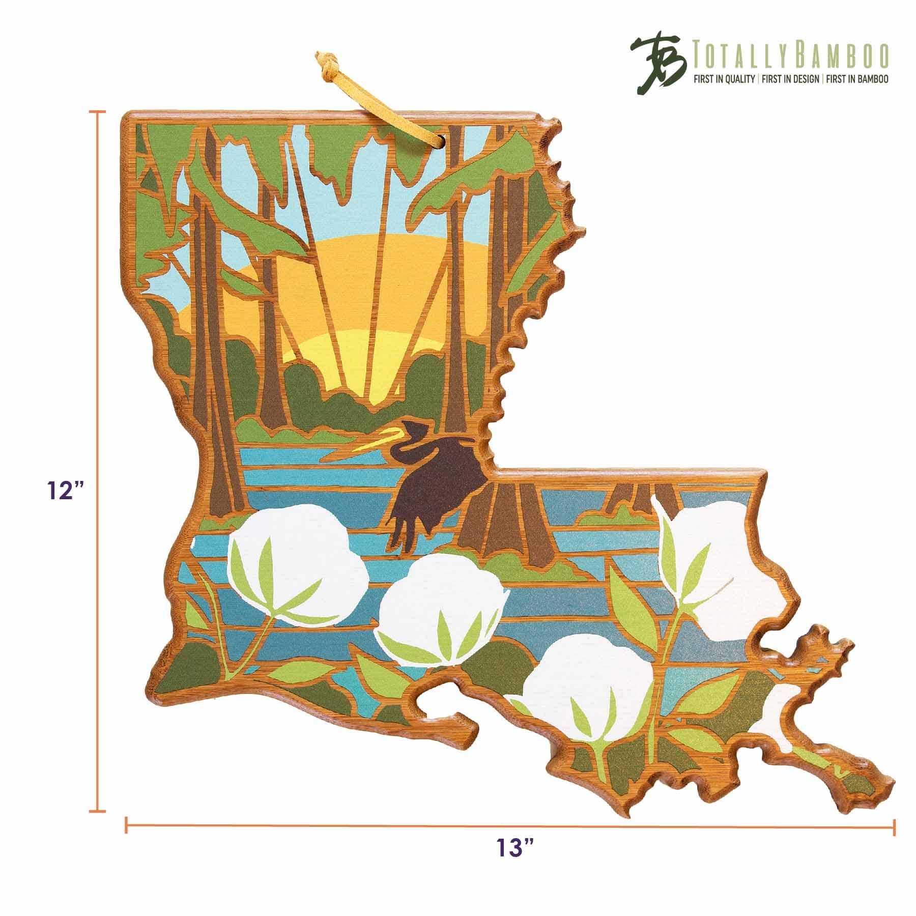 totally-bamboo-louisiana-state-shaped-cutting-board-with-summer-stokes-artwork-b image 8