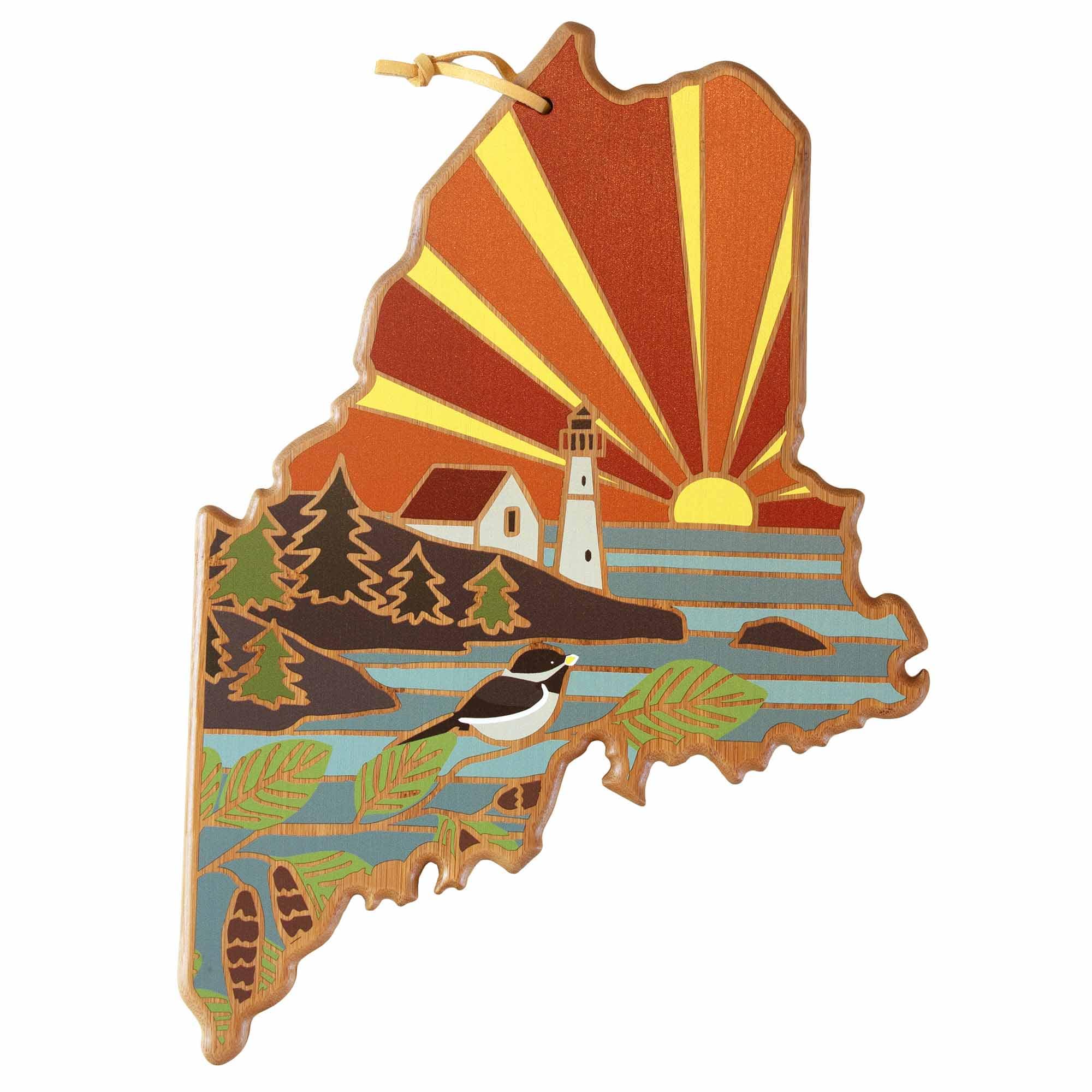 totally-bamboo-maine-cutting-board-with-artwork-by-summer-stokes image 1