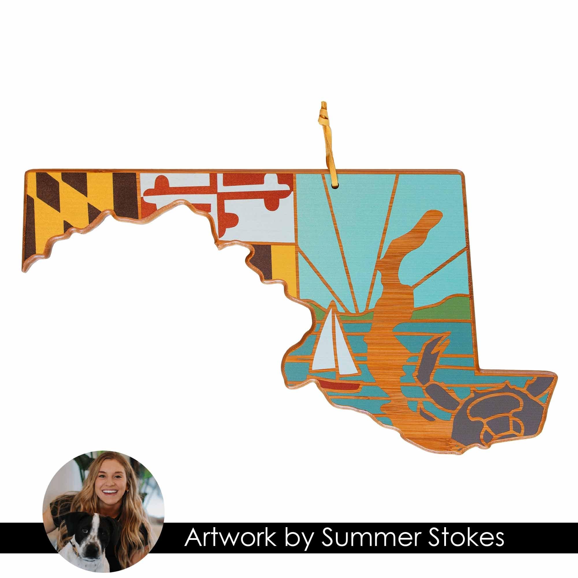totally-bamboo-maryland-cutting-board-with-artwork-by-summer-stokes image 7