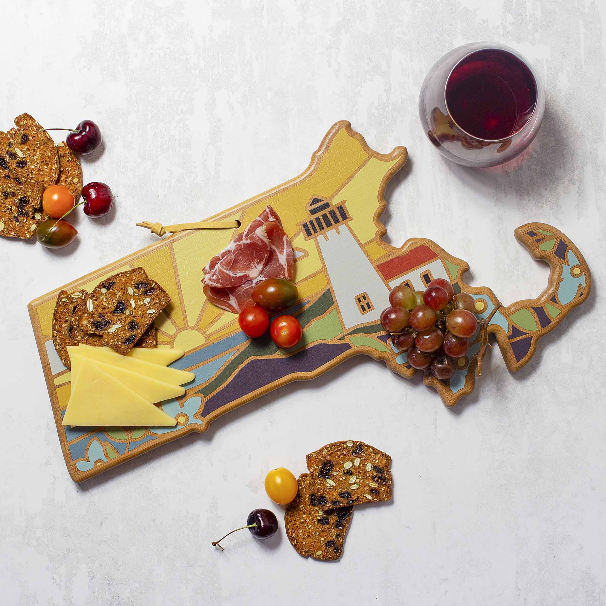 totally-bamboo-massachusetts-state-shaped-cutting-board-with-summer-stokes-artwo image 2