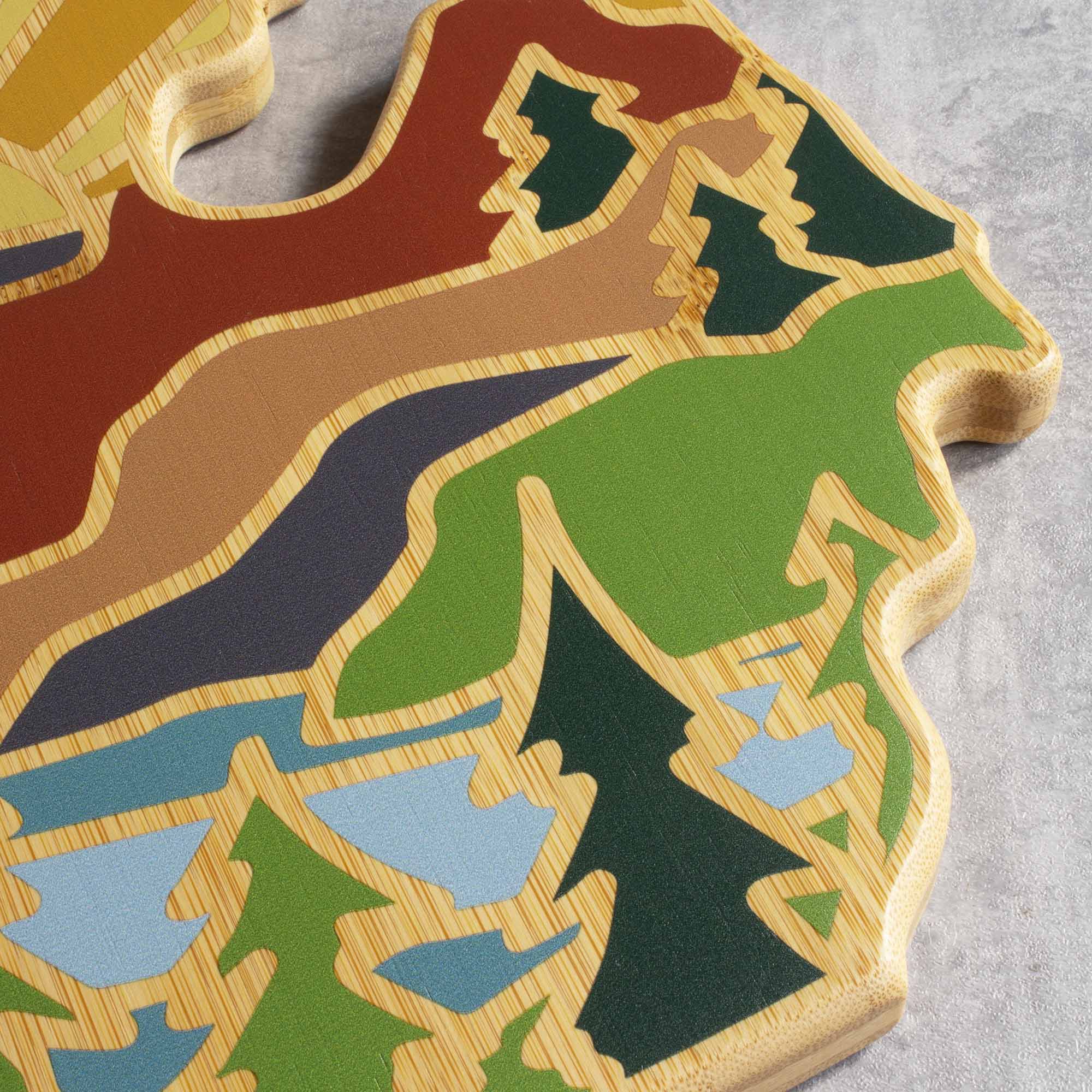 totally-bamboo-michigan-mitten-cutting-board-with-artwork-by-summer-stokes image 6
