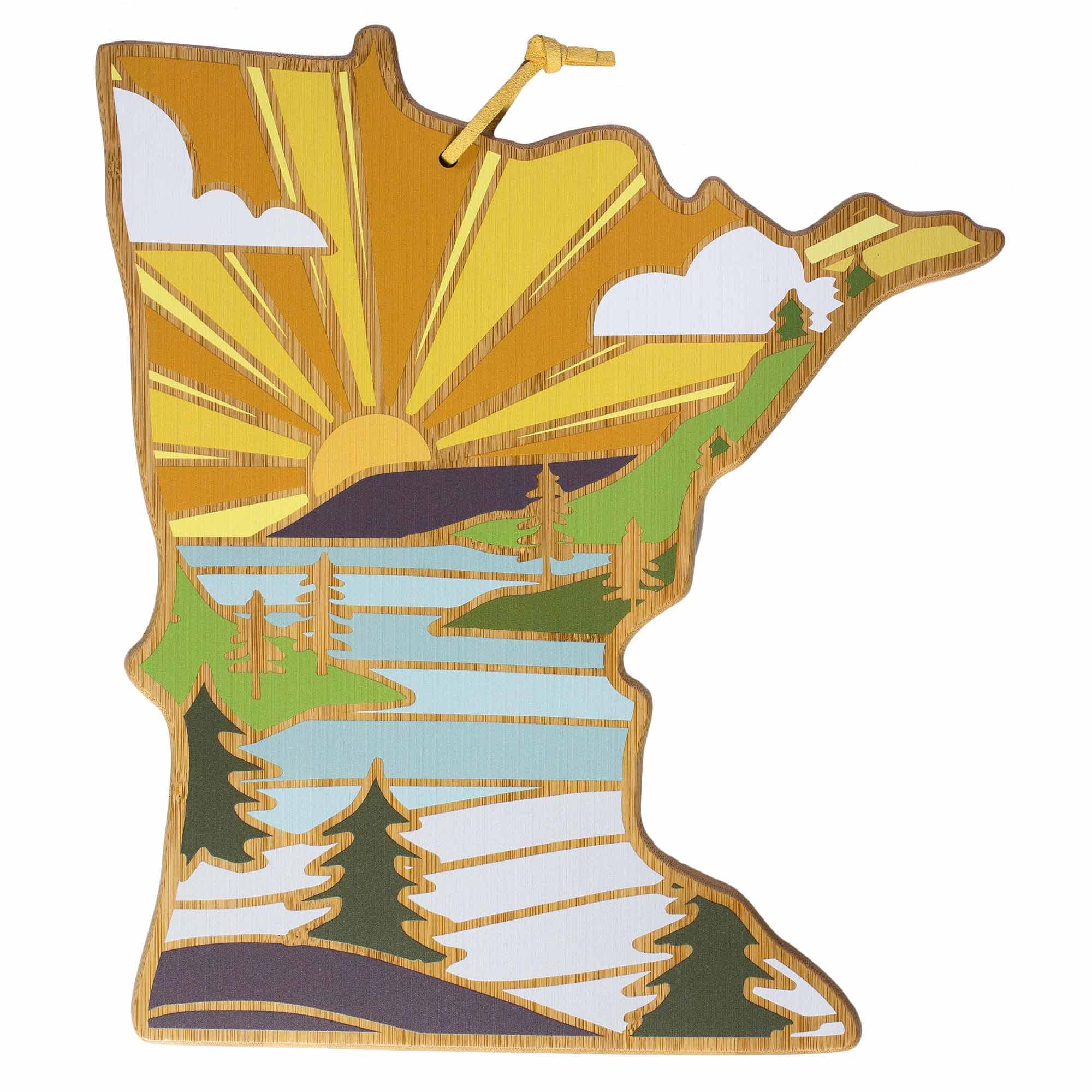 totally-bamboo-minnesota-cutting-board-with-artwork-by-summer-stokes image 1