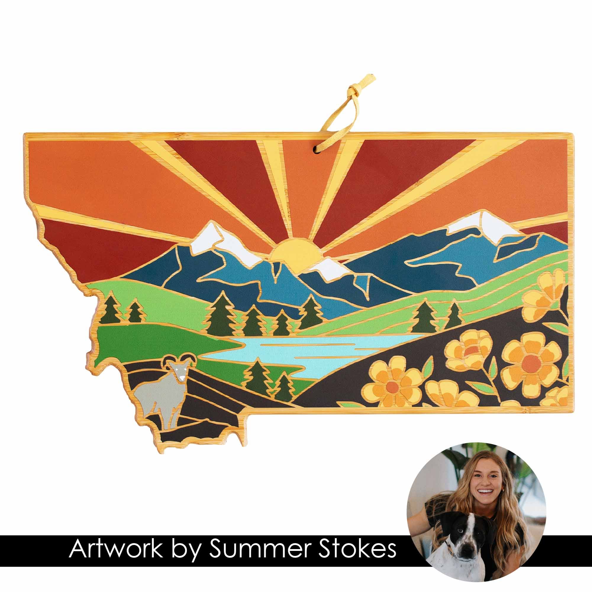 totally-bamboo-montana-state-shaped-cutting-board-with-summer-stokes-artwork image 8