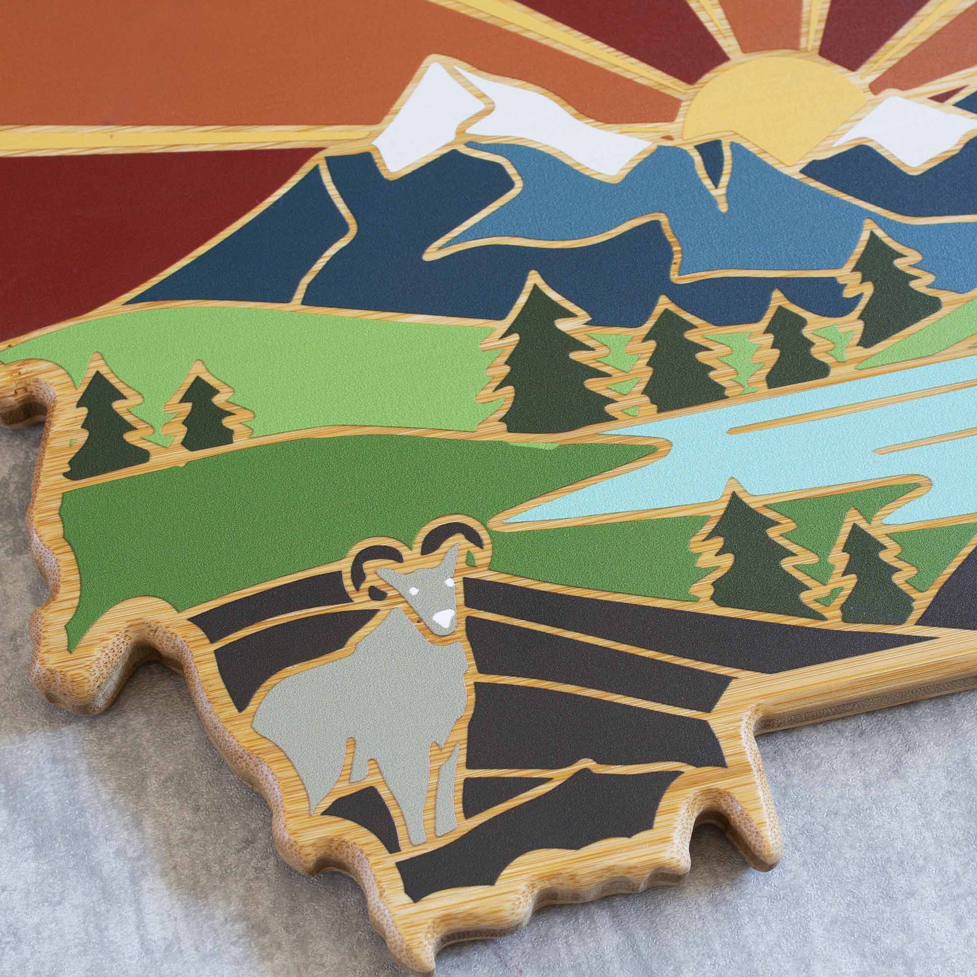 totally-bamboo-montana-state-shaped-cutting-board-with-summer-stokes-artwork image 7