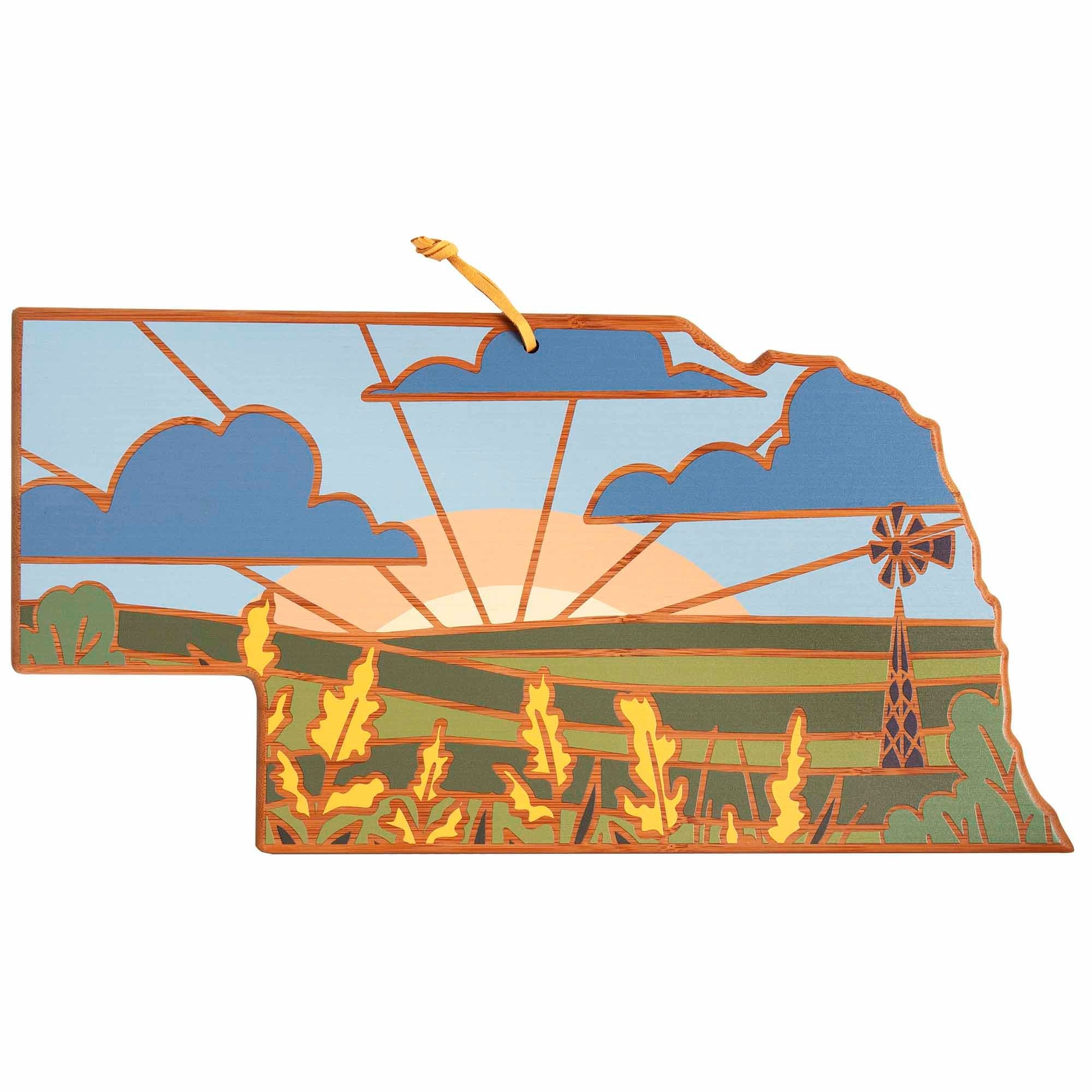 totally-bamboo-nebraska-cutting-board-with-artwork-by-summer-stokes image 1