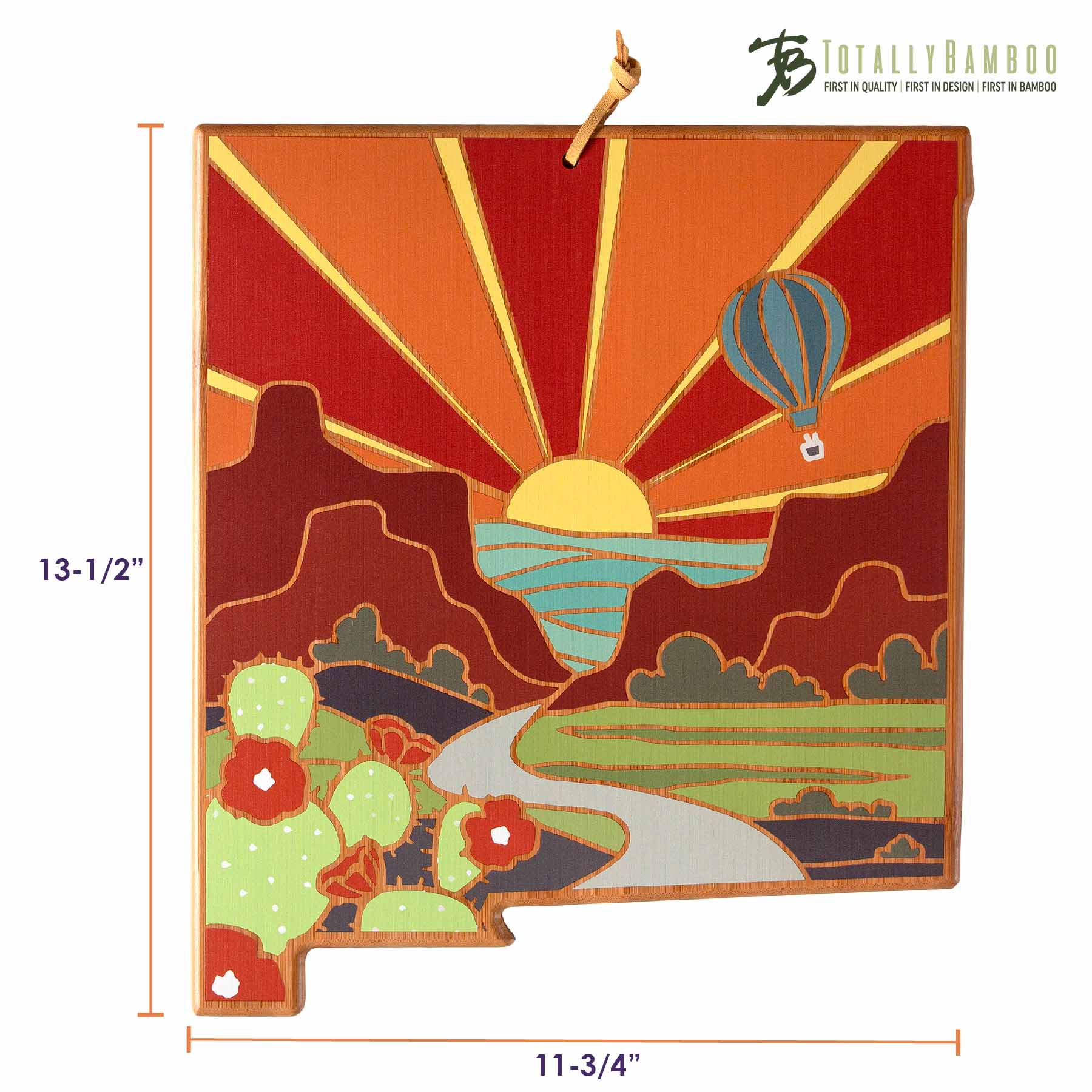 totally-bamboo-new-mexico-state-shaped-cutting-board-with-summer-stokes-artwork- image 8