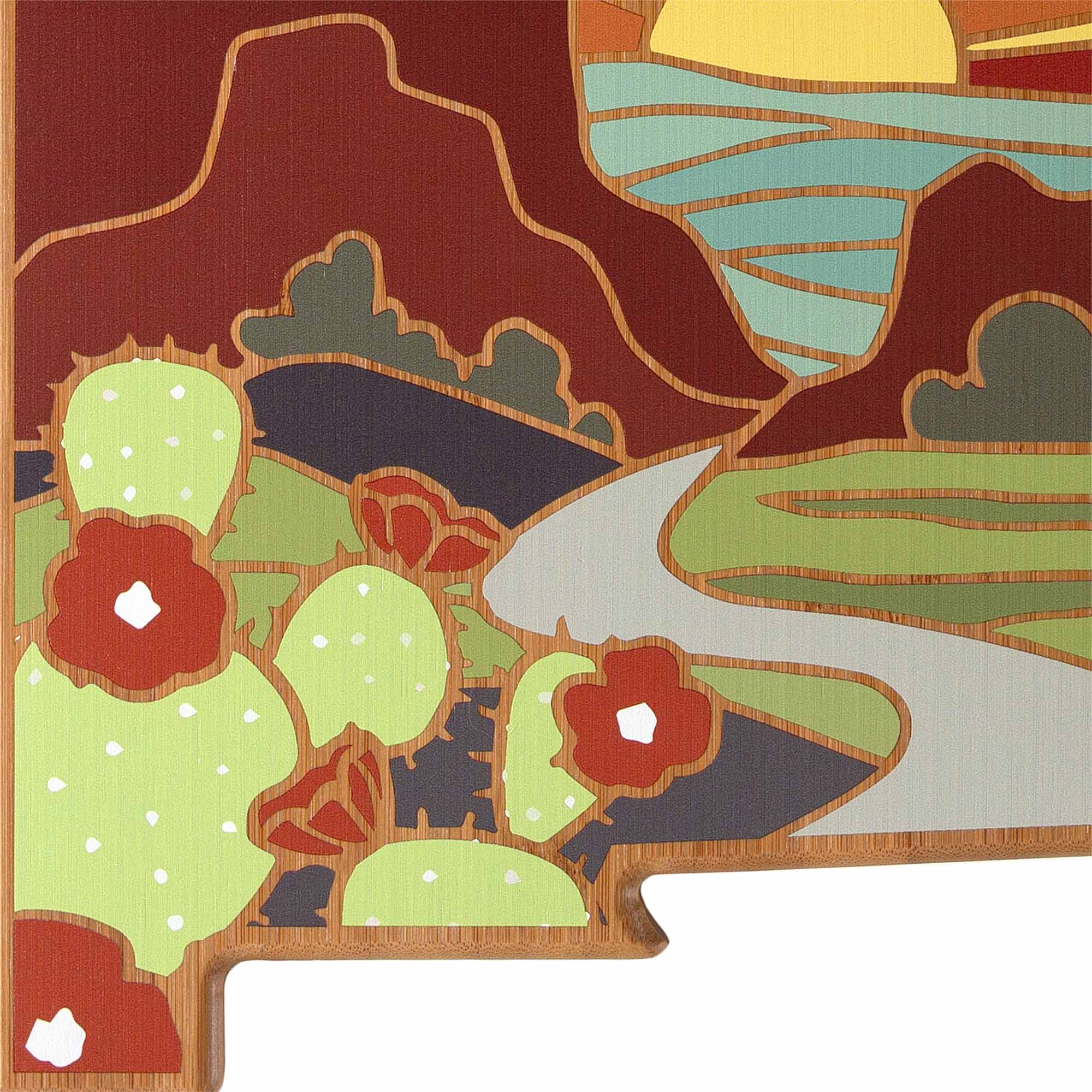 totally-bamboo-new-mexico-state-shaped-cutting-board-with-summer-stokes-artwork- image 5