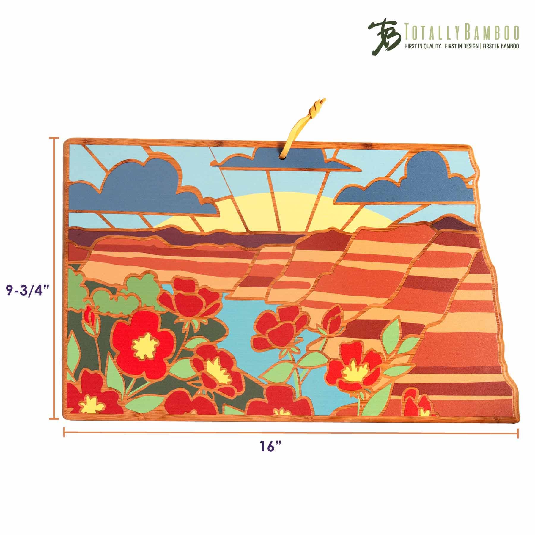 totally-bamboo-north-dakota-cutting-board-with-artwork-by-summer-stokes-state-sh image 8