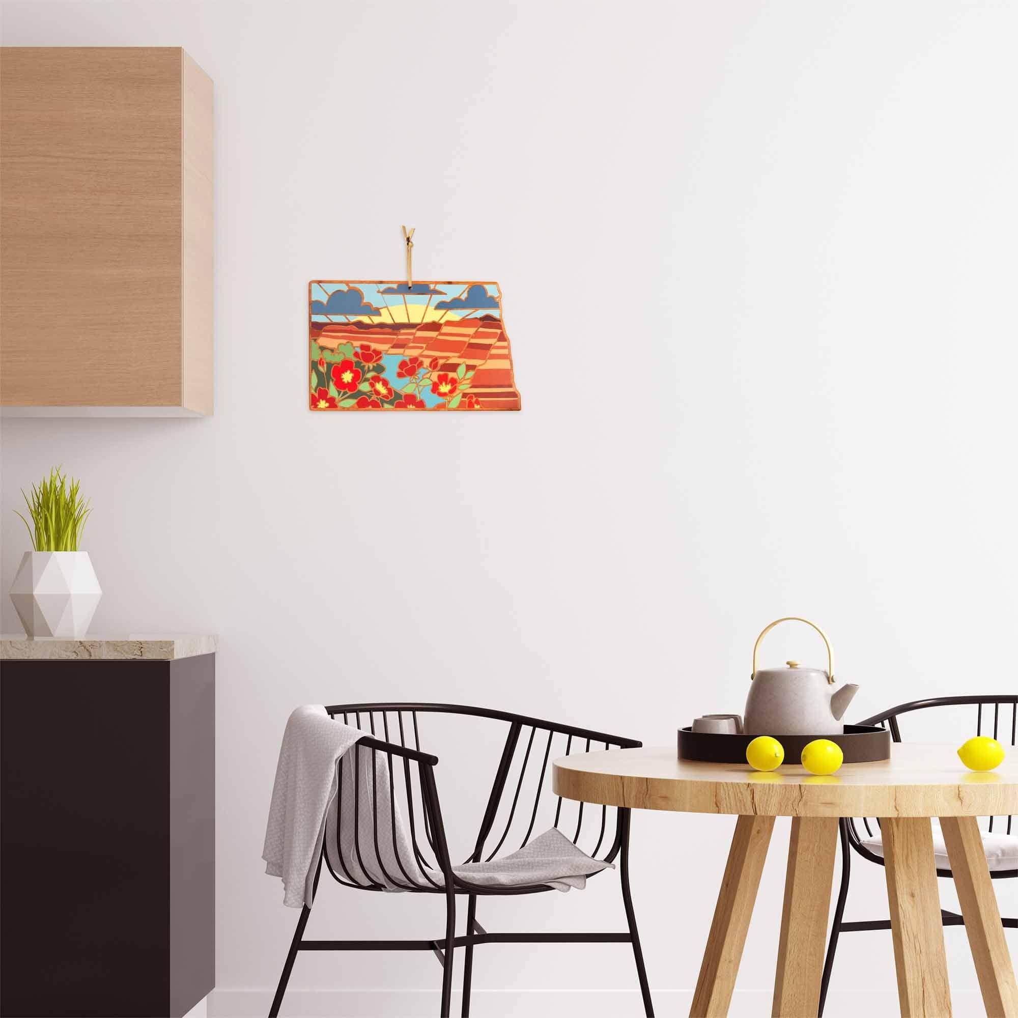 totally-bamboo-north-dakota-cutting-board-with-artwork-by-summer-stokes-state-sh image 4