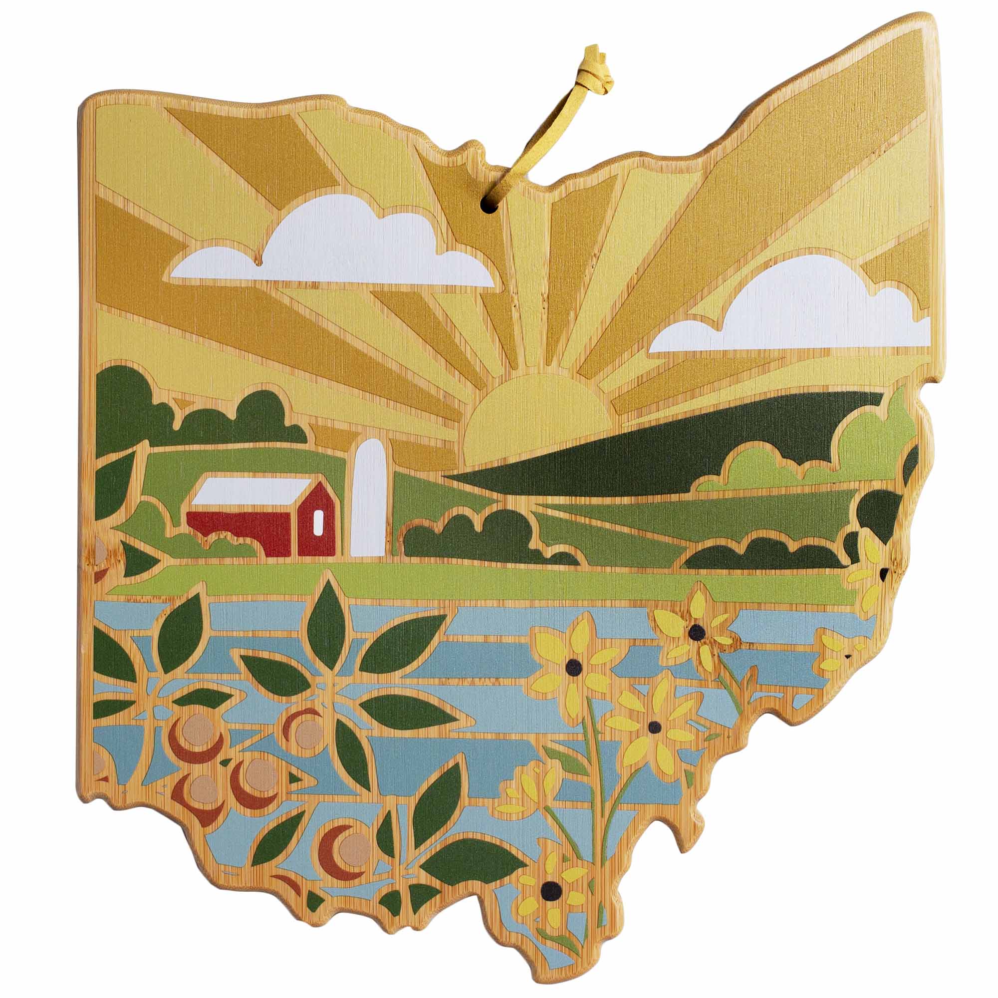 totally-bamboo-ohio-state-shaped-cutting-board-with-artwork-by-summer-stokes-bam image 1