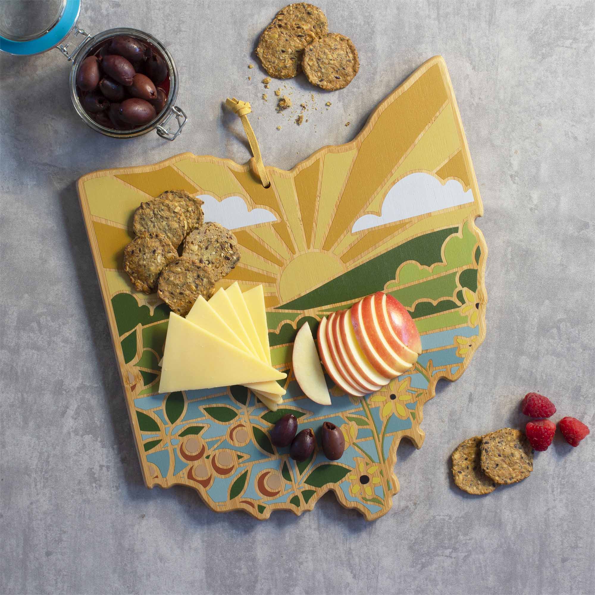 totally-bamboo-ohio-state-shaped-cutting-board-with-artwork-by-summer-stokes-bam image 2