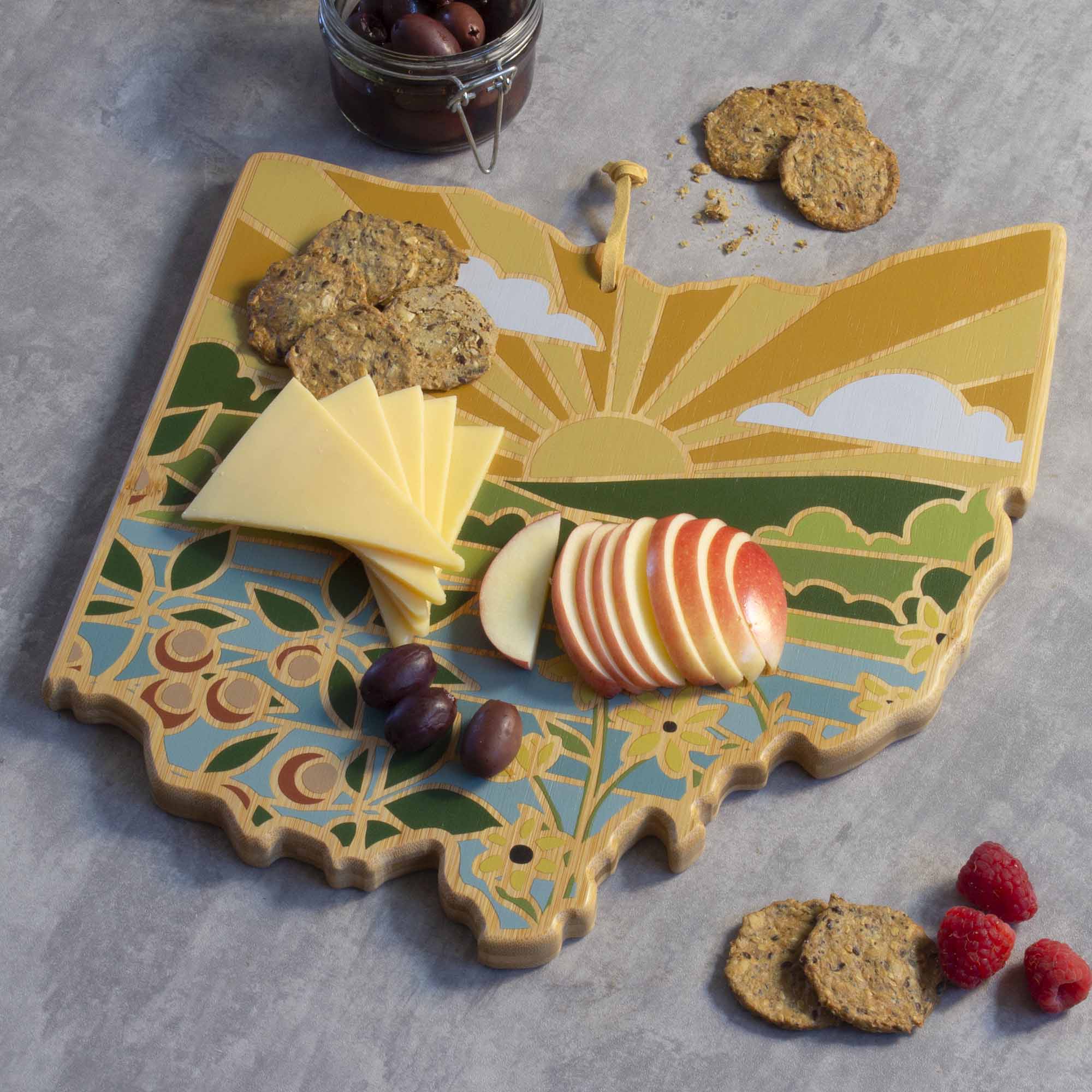 totally-bamboo-ohio-state-shaped-cutting-board-with-artwork-by-summer-stokes-bam image 3
