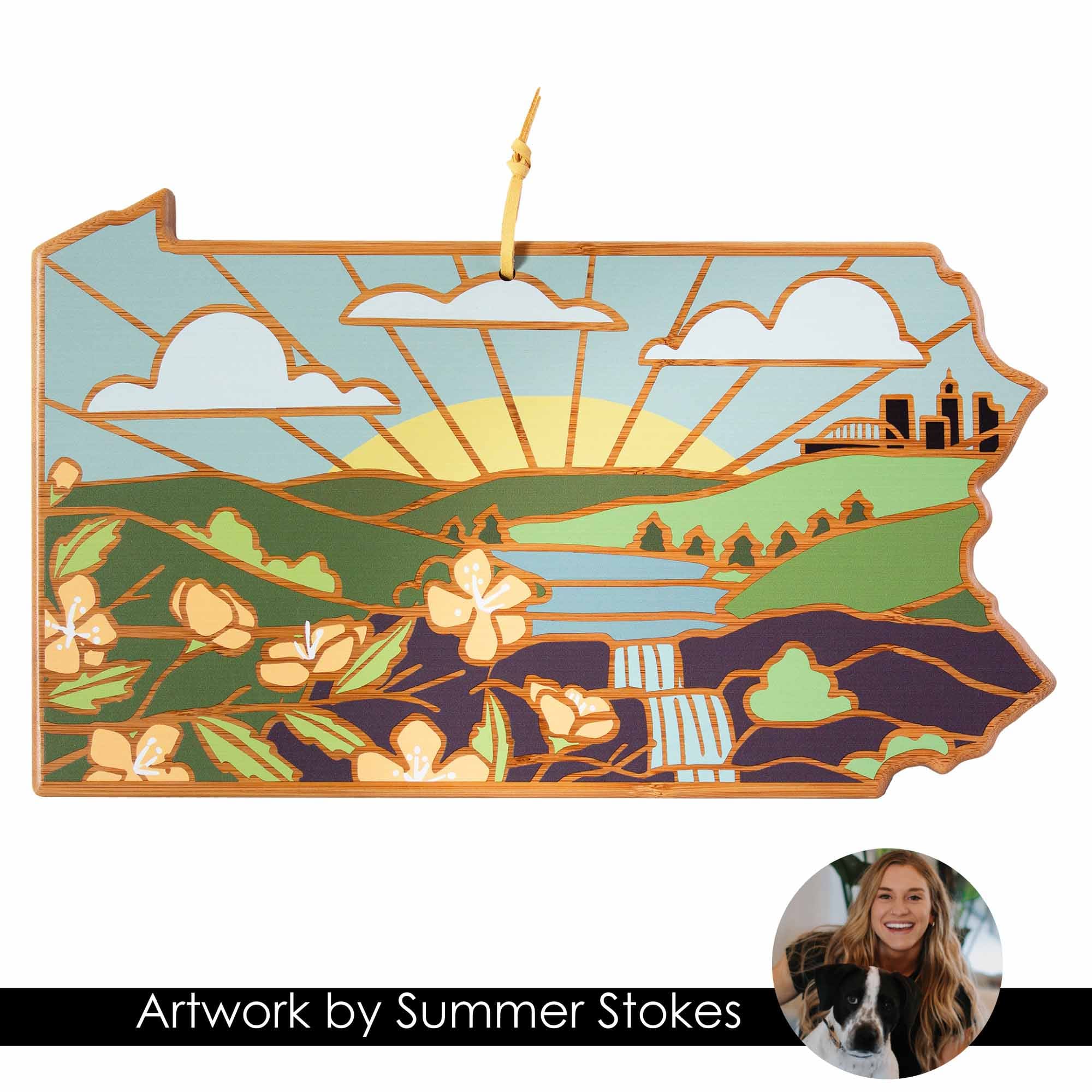 totally-bamboo-pennsylvania-cutting-board-with-artwork-by-summer-stokes image 7
