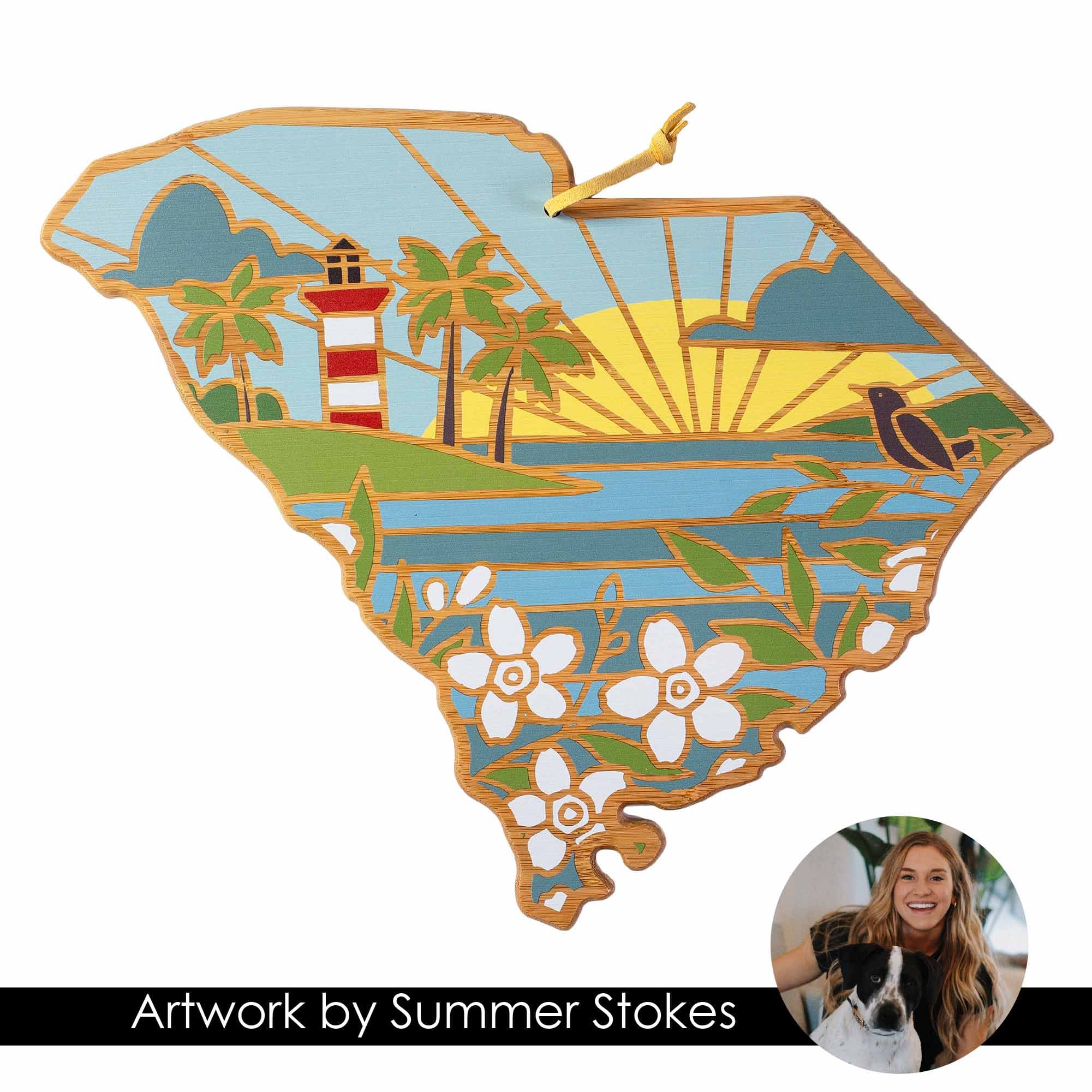 totally-bamboo-south-carolina-cutting-board-with-artwork-by-summer-stokes-state- image 6