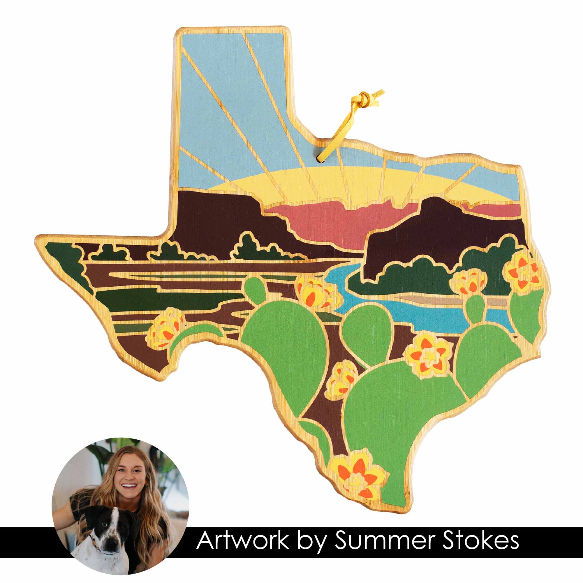 totally-bamboo-texas-cutting-board-with-artwork-by-summer-stokes image 8